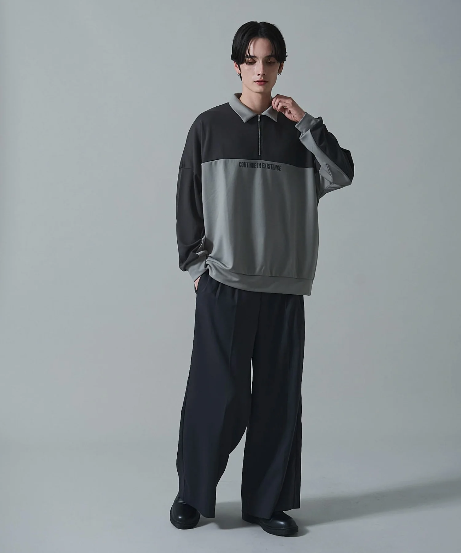 ドルマンポンチハーフZIPプルオーバー - Image 17