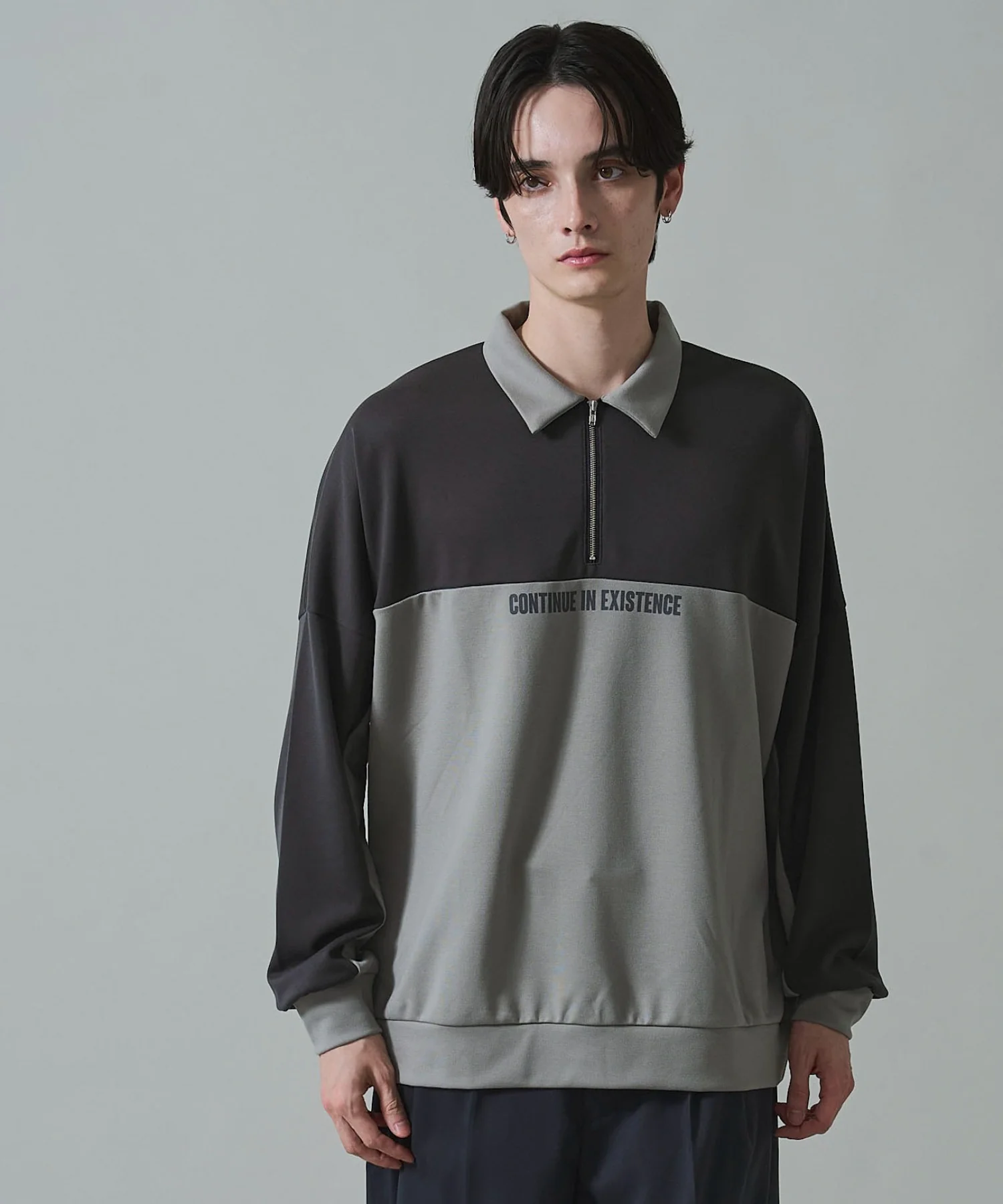 ドルマンポンチハーフZIPプルオーバー - Image 2