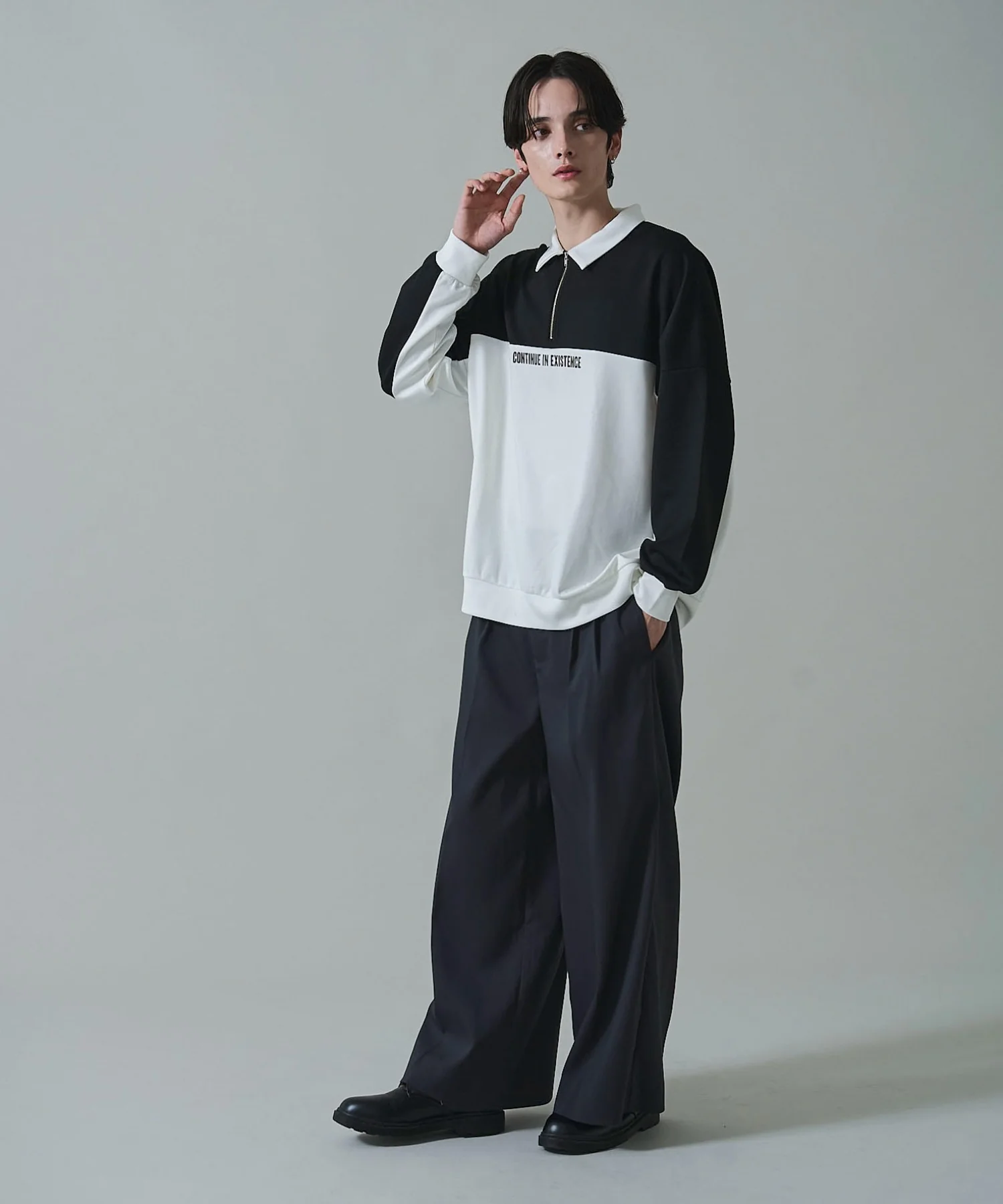 ドルマンポンチハーフZIPプルオーバー - Image 25