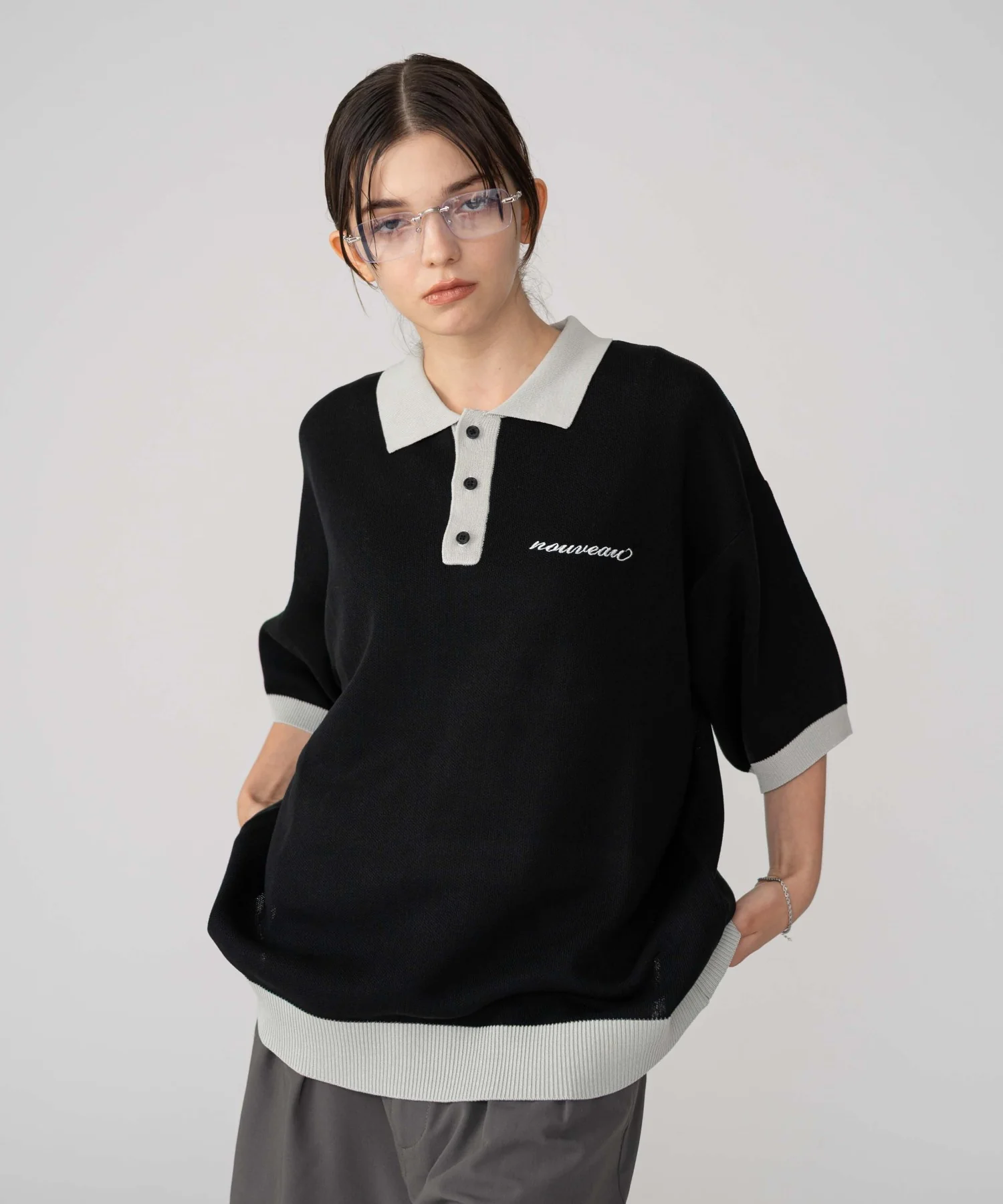ワンポイントニットポロシャツ（SS） - Image 2