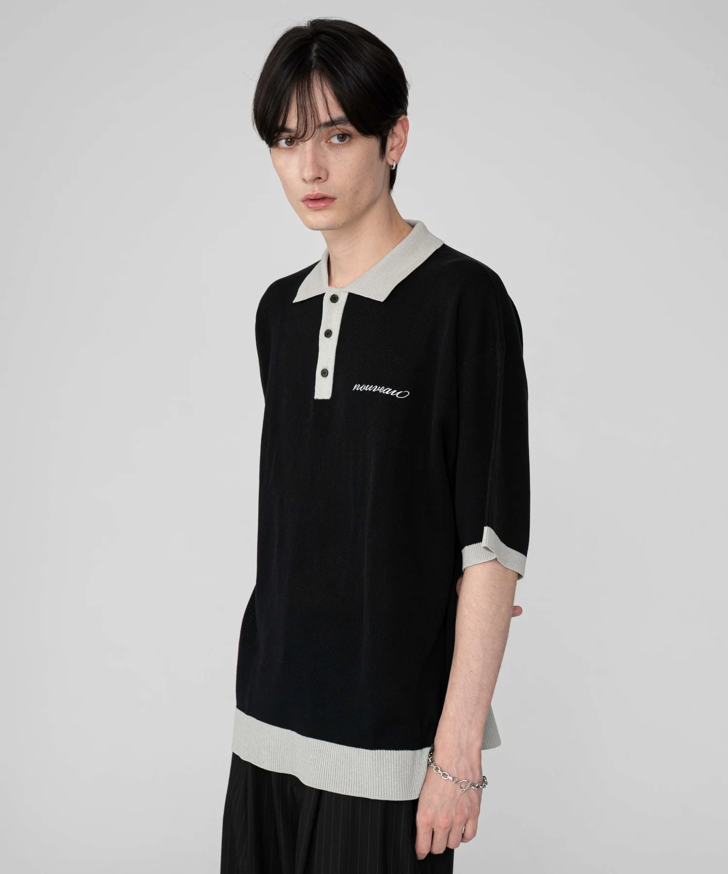 ワンポイントニットポロシャツ（SS） - Image 3