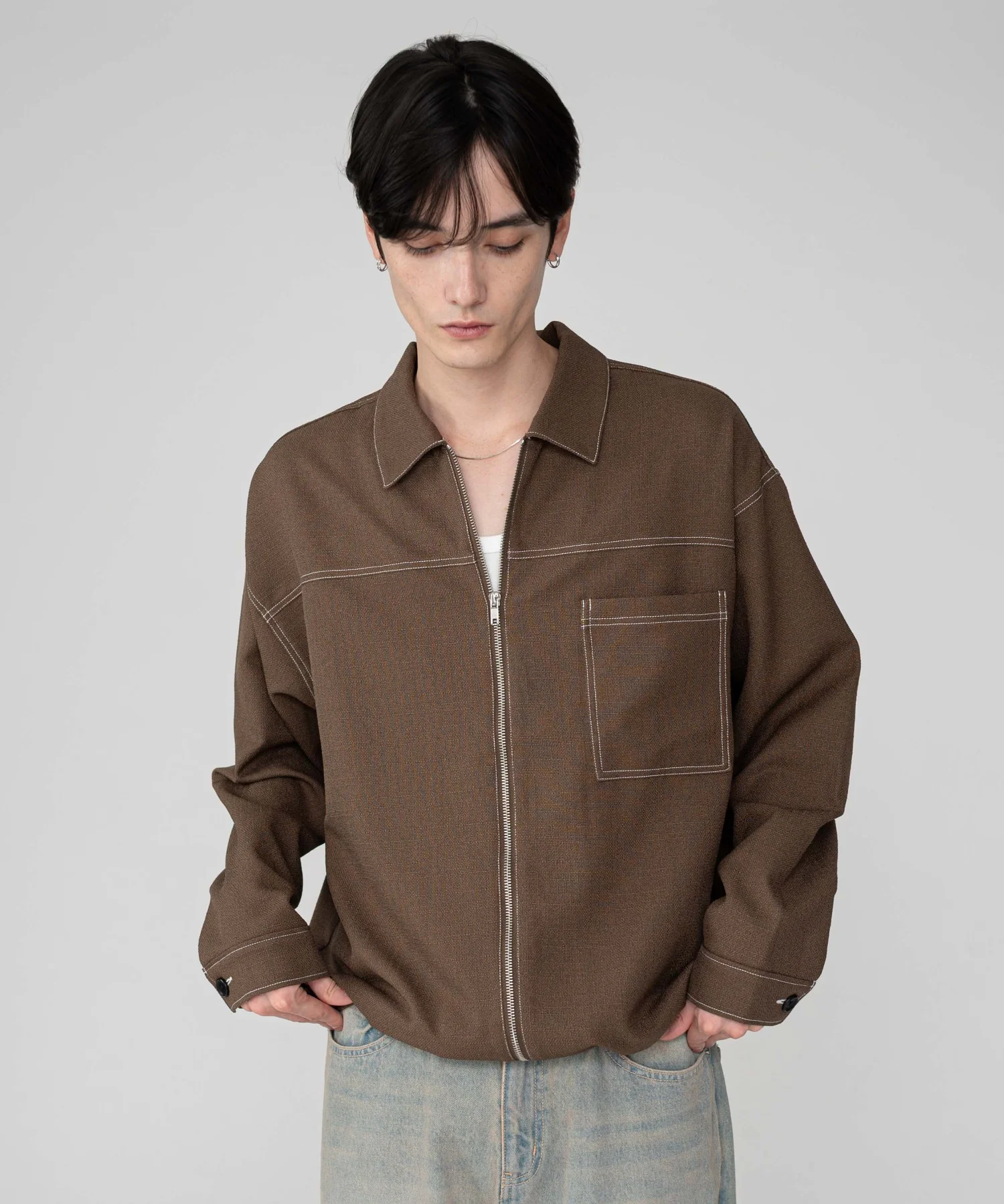 カラーステッチシャツジャケット - Image 20