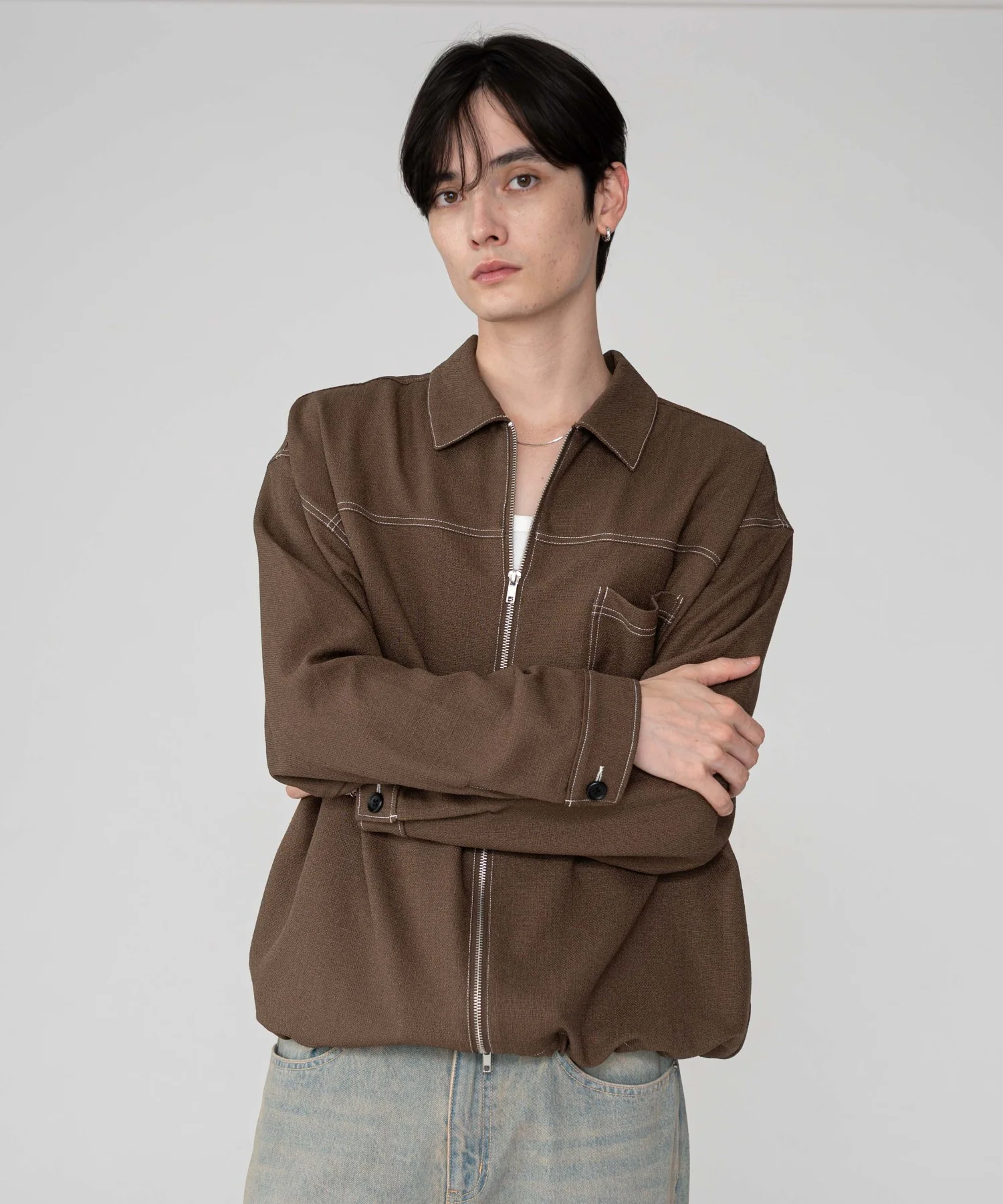 カラーステッチシャツジャケット - Image 3