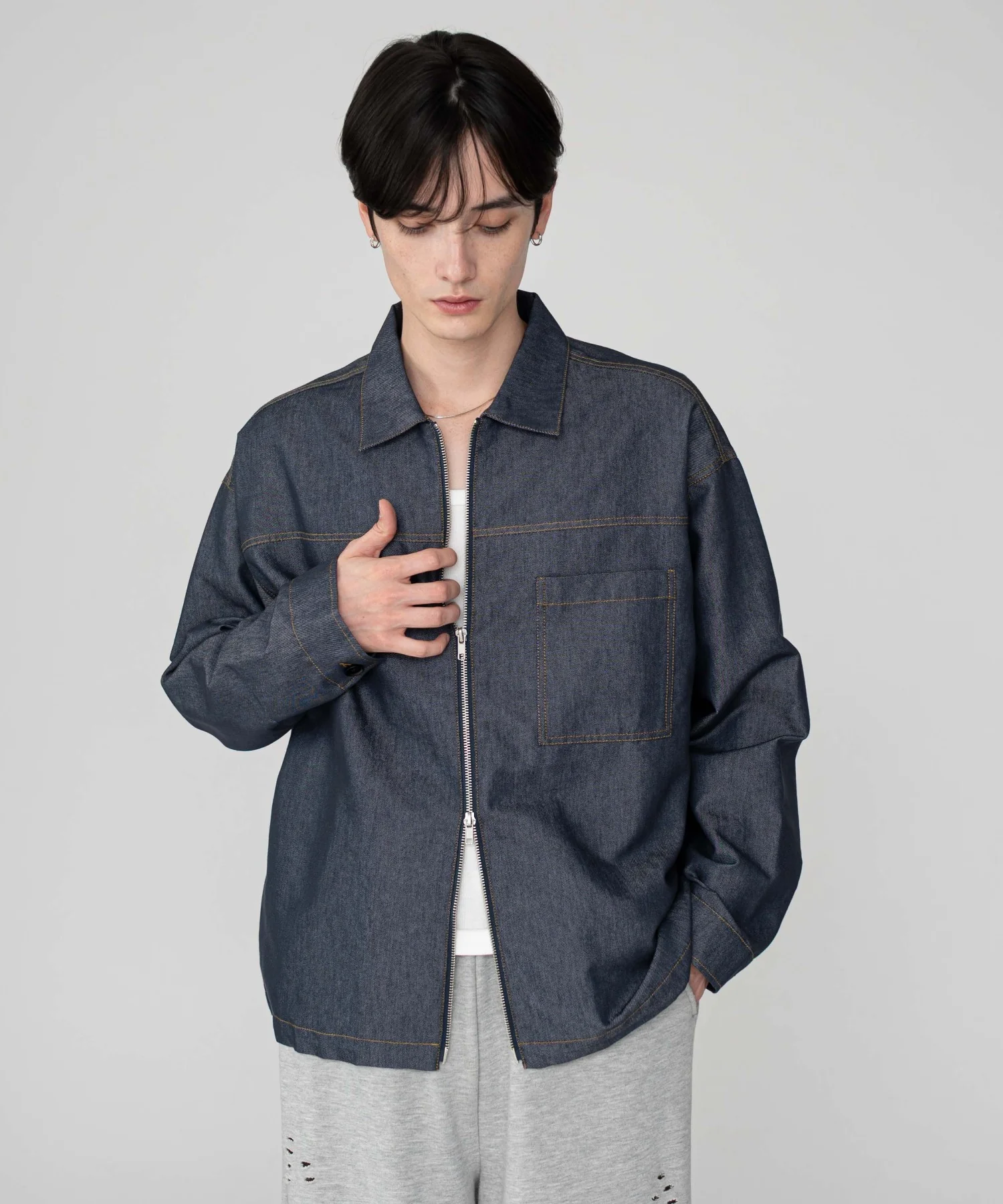 カラーステッチシャツジャケット - Image 4