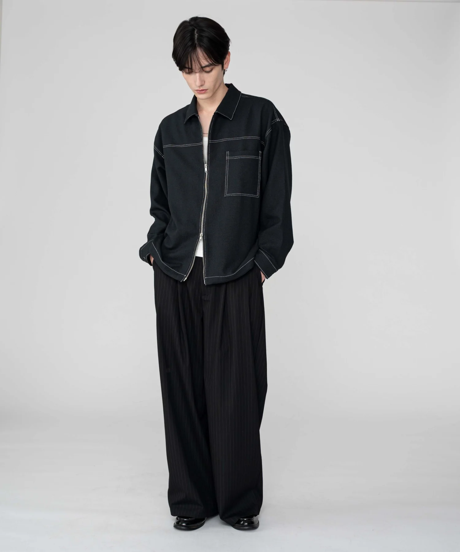 カラーステッチシャツジャケット - Image 7