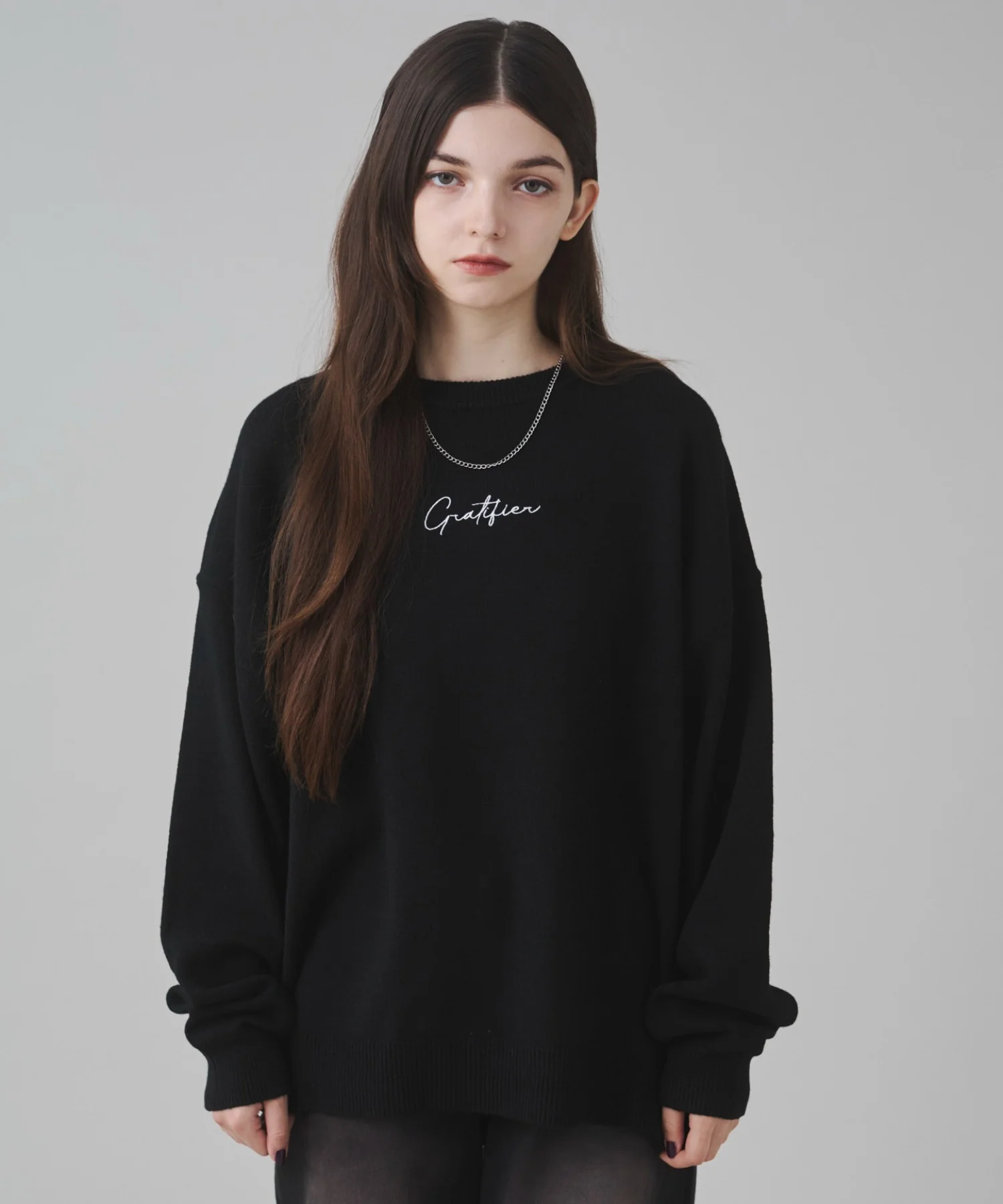 アクセ付きワンポイントニットプルオーバー - Image 39