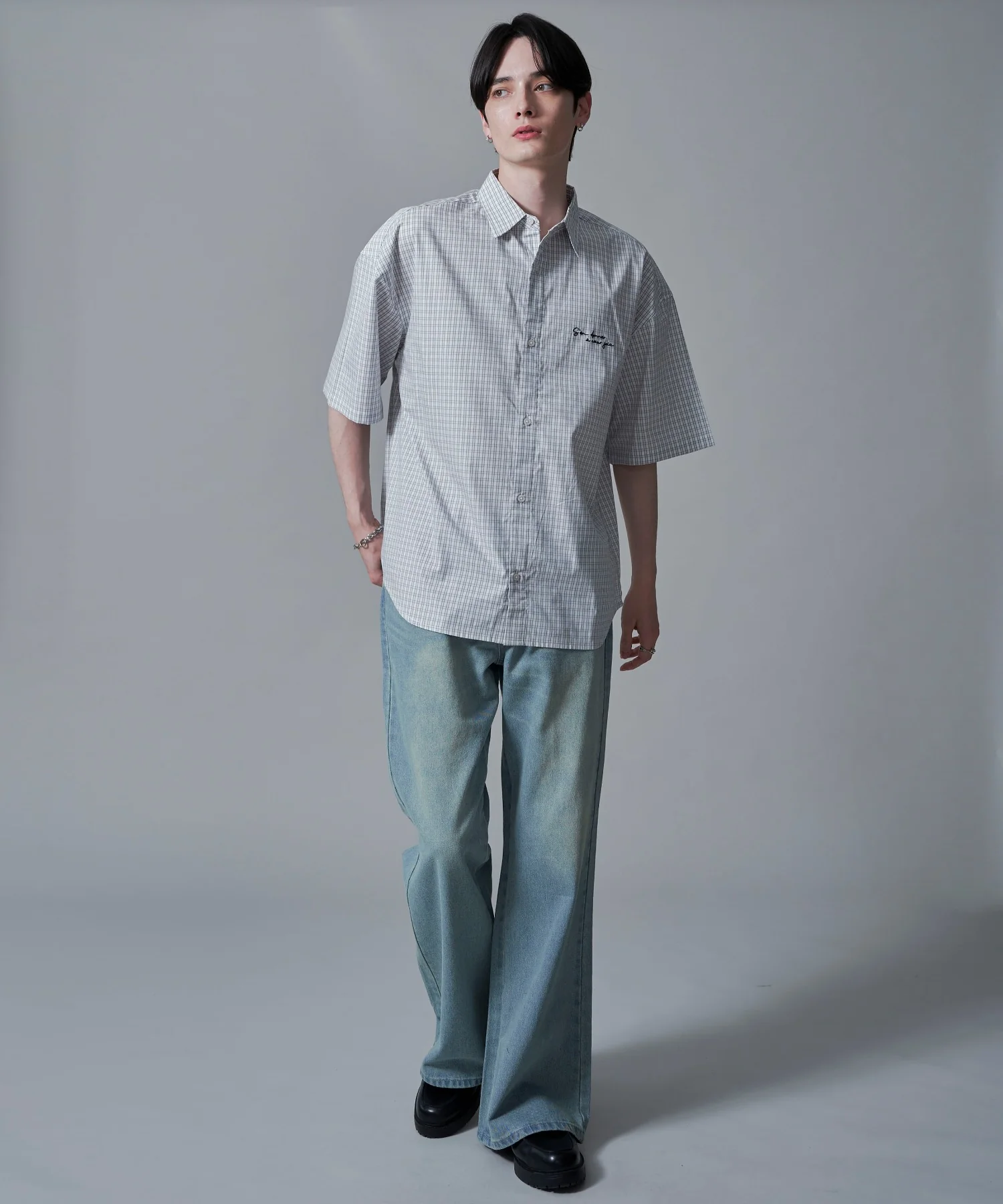 ワンポイントチェックシャツ（SS） - Image 11