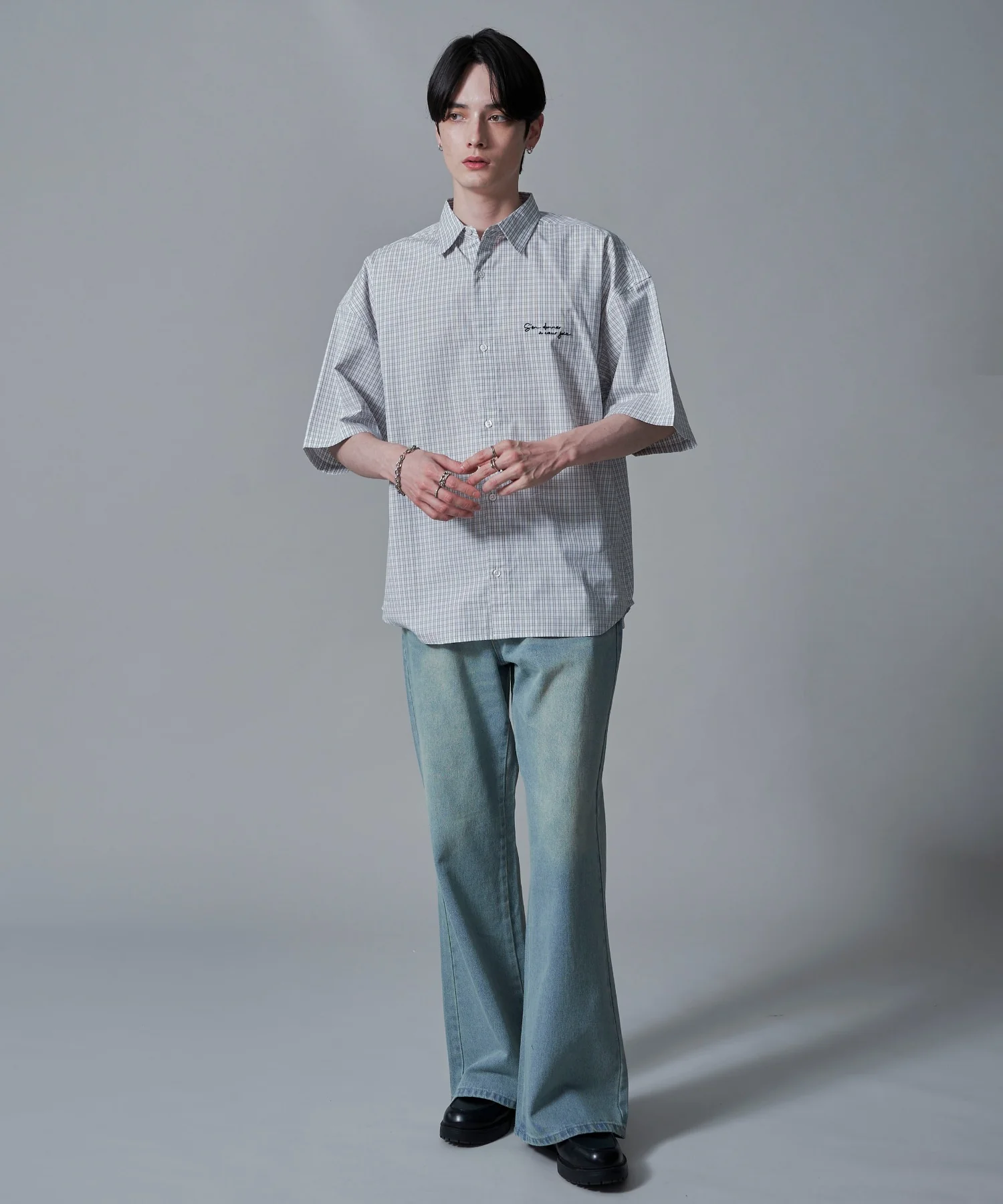 ワンポイントチェックシャツ（SS） - Image 12