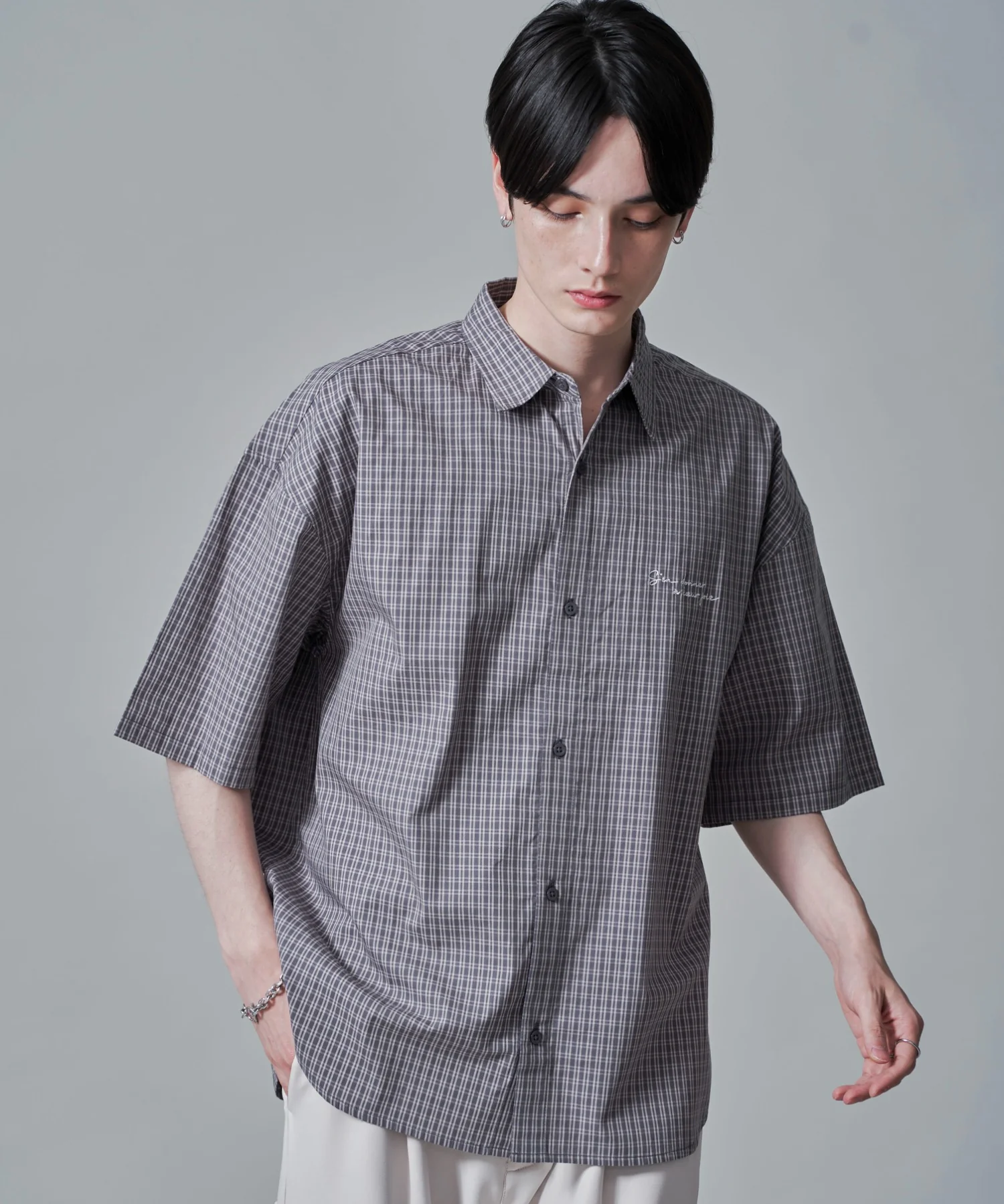 ワンポイントチェックシャツ（SS） - Image 13