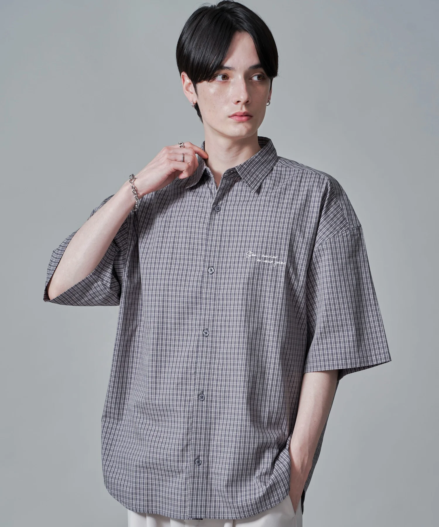 ワンポイントチェックシャツ（SS） - Image 14