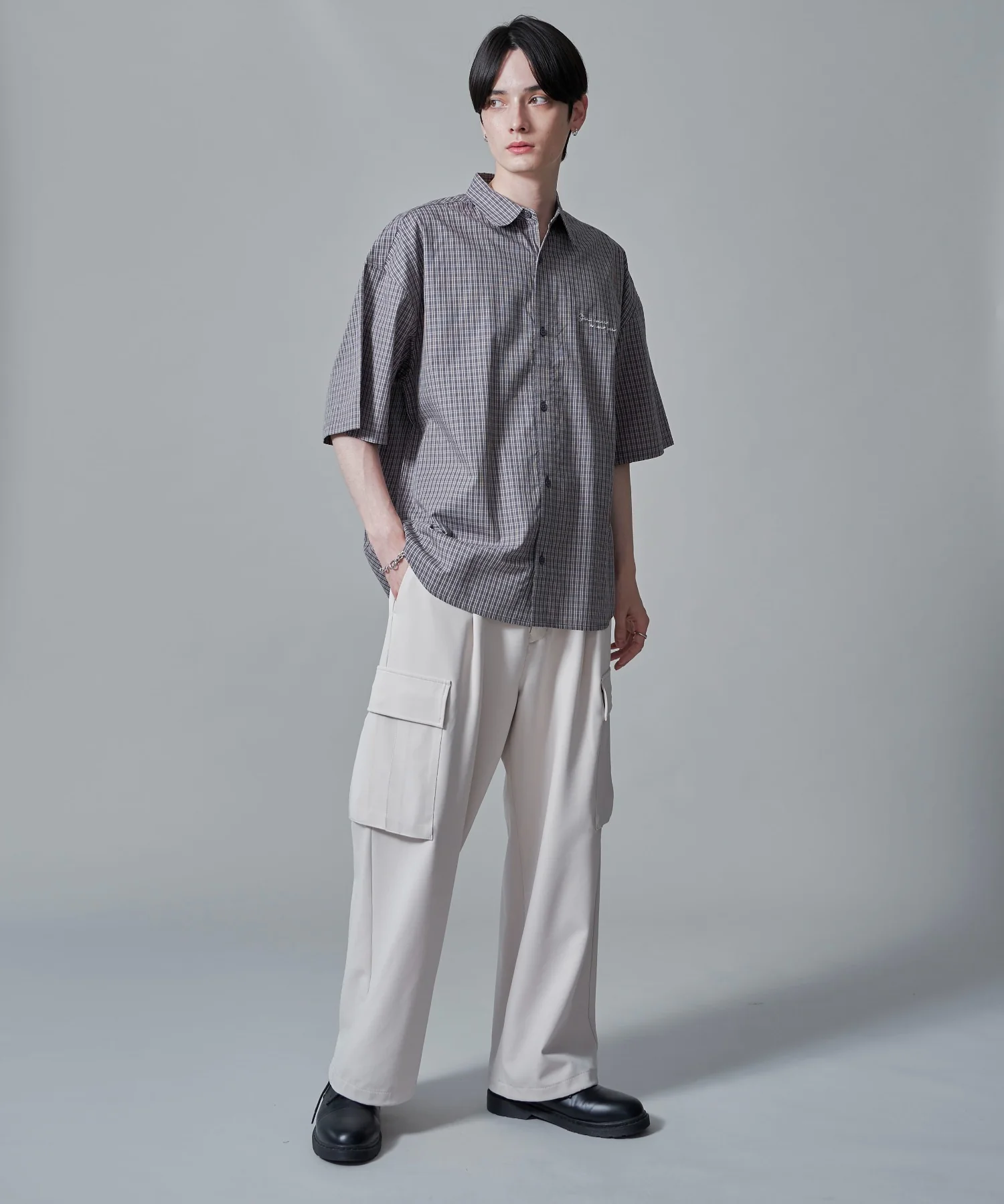 ワンポイントチェックシャツ（SS） - Image 4