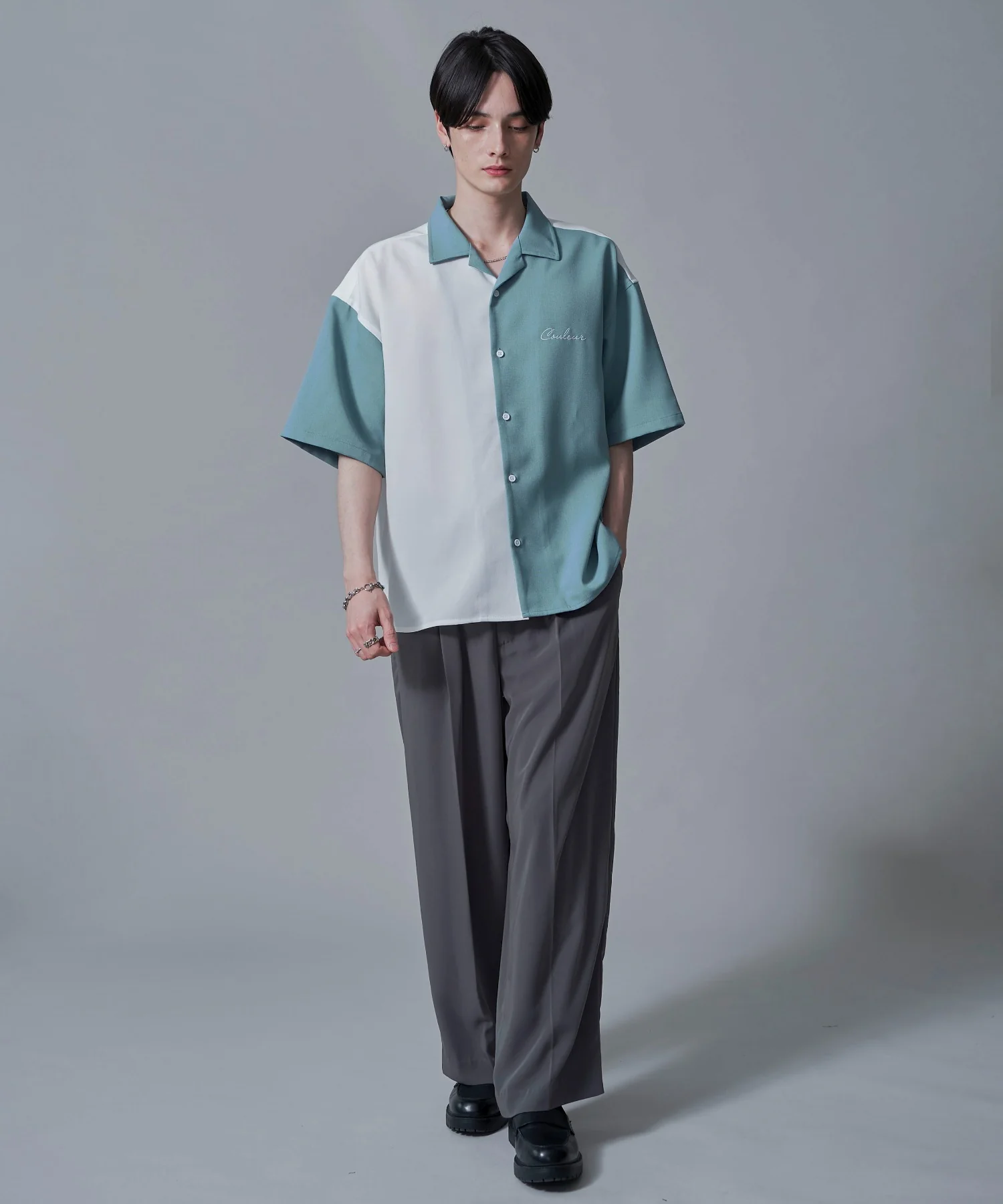ドライポリカラーブロックシャツ(SS) - Image 10