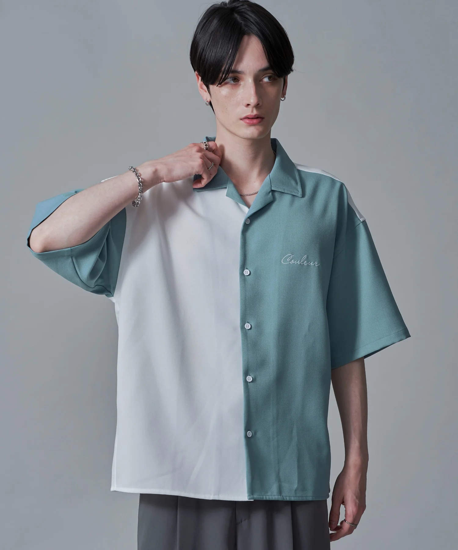 ドライポリカラーブロックシャツ(SS) - Image 11