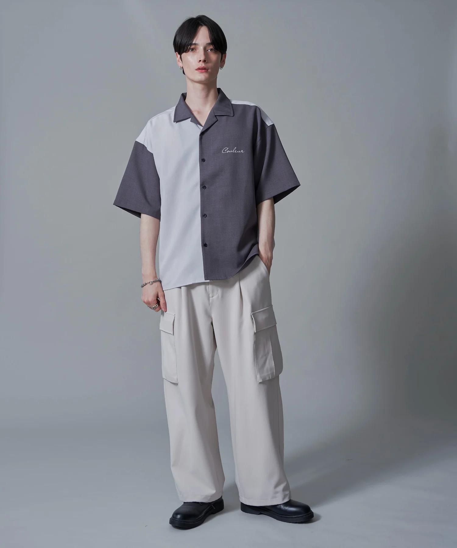 ドライポリカラーブロックシャツ(SS) - Image 4
