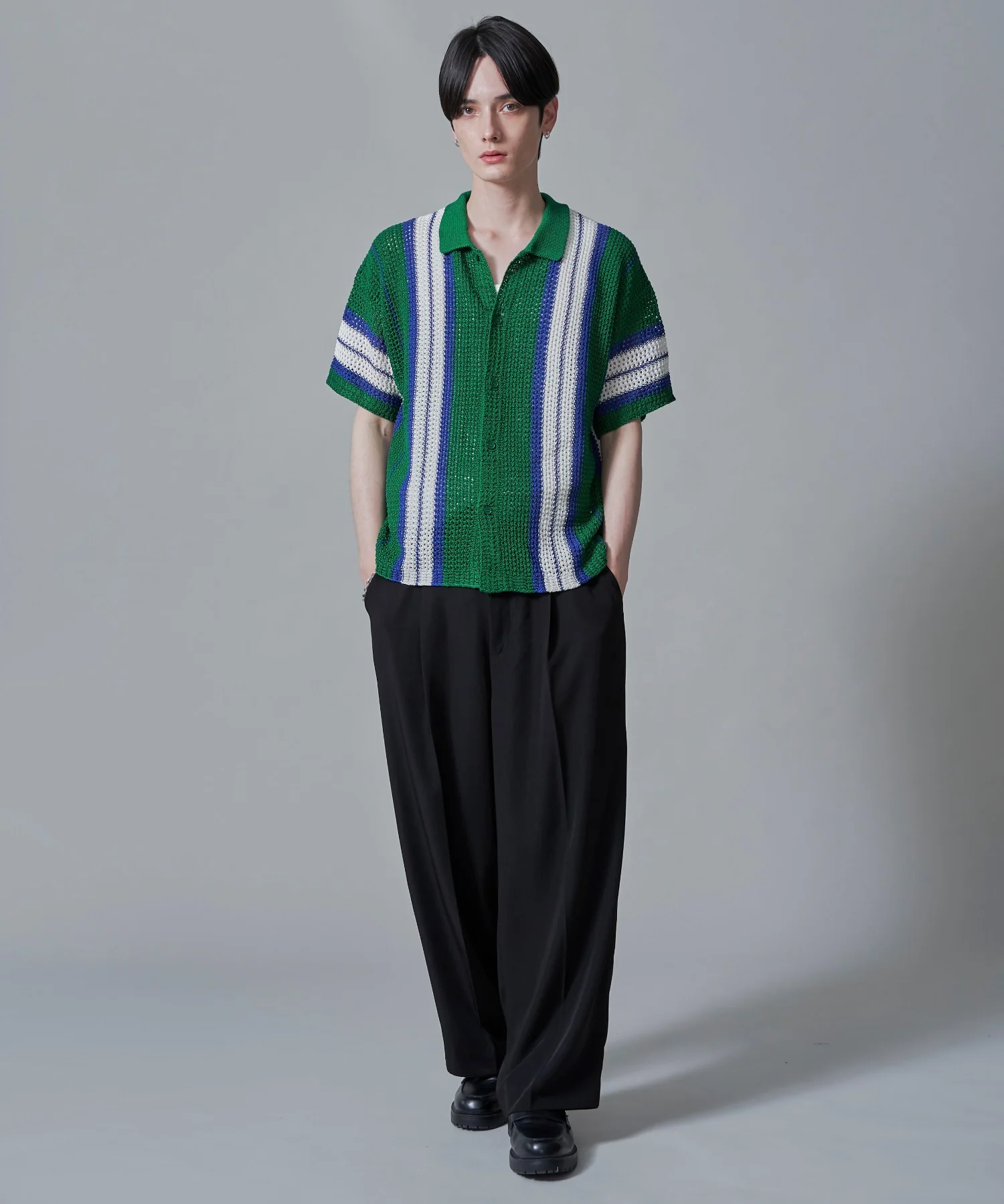 ラインニットシャツ（SS） - Image 4