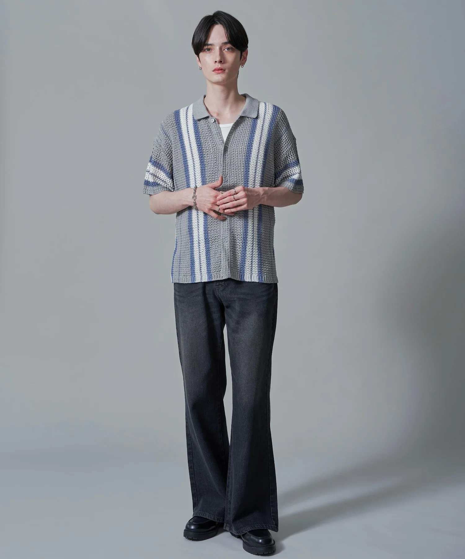 ラインニットシャツ（SS） - Image 5