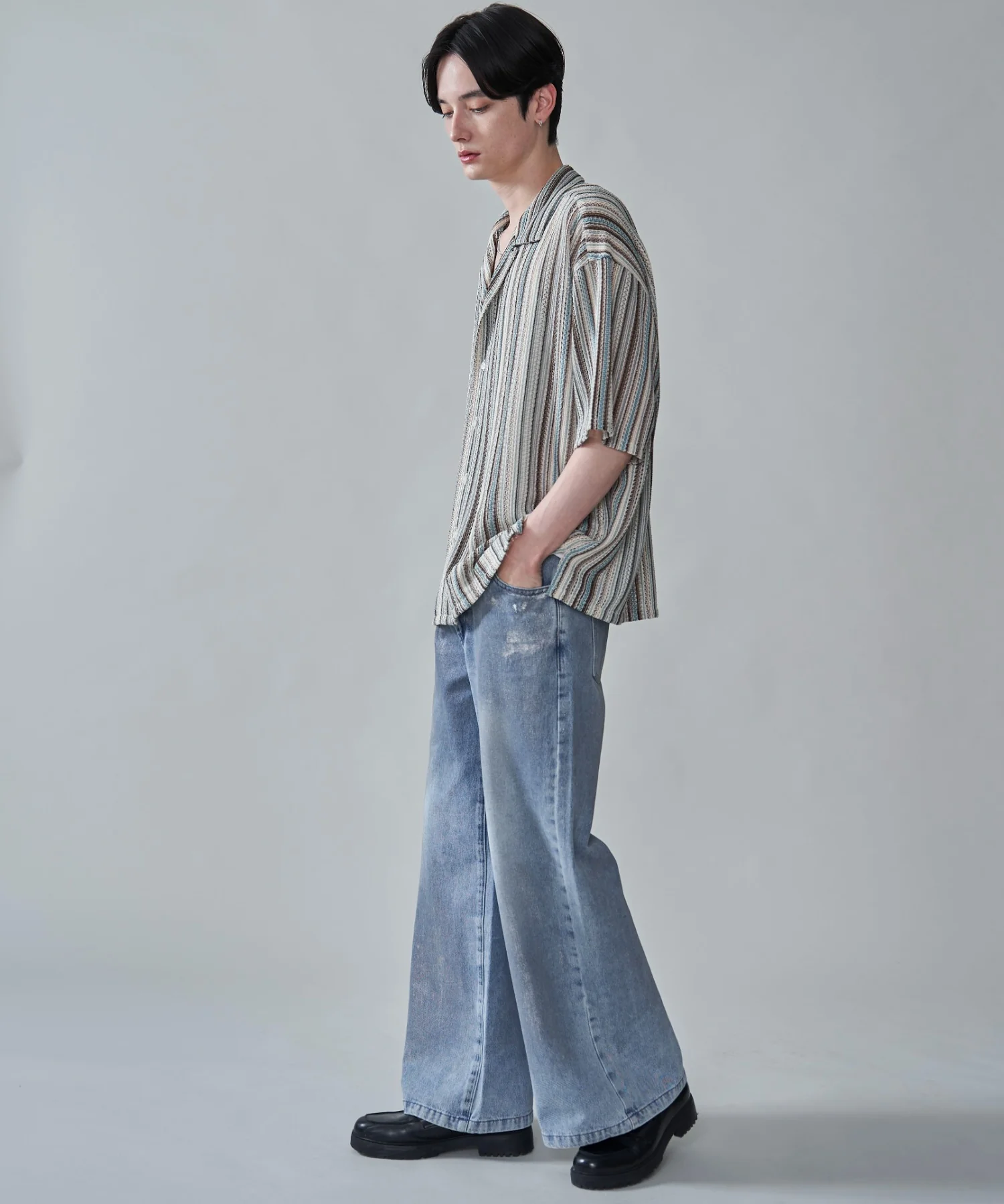 ストライプメッシュBIGシャツ（SS） - Image 16
