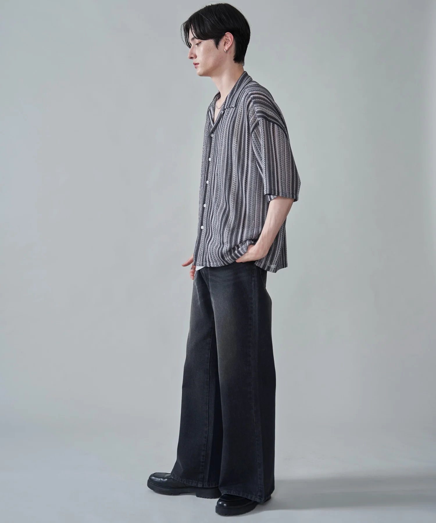ストライプメッシュBIGシャツ（SS） - Image 23