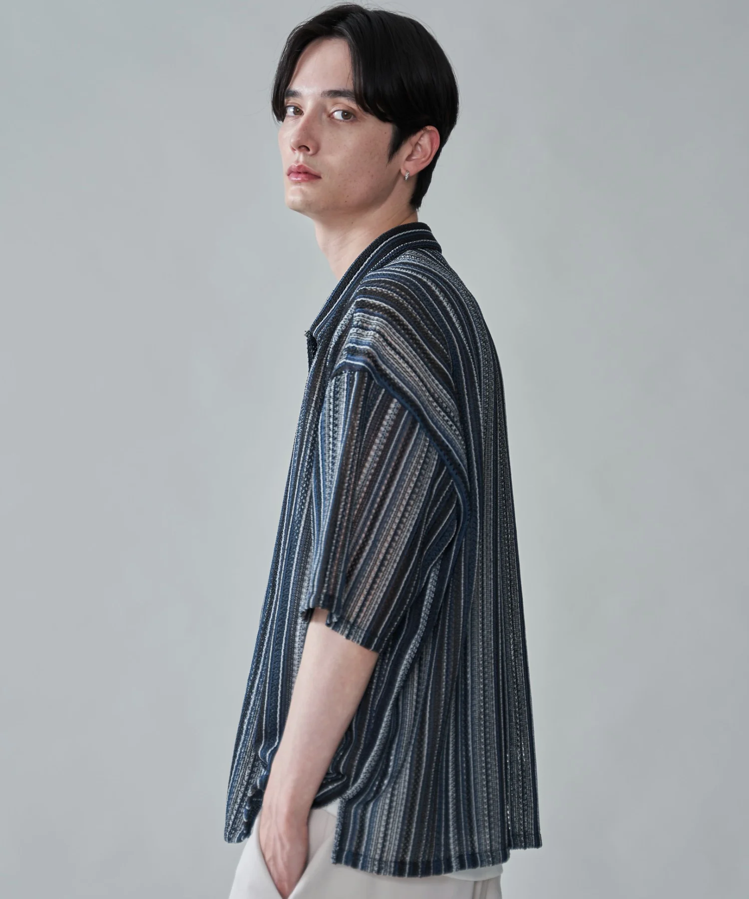 ストライプメッシュBIGシャツ（SS） - Image 27