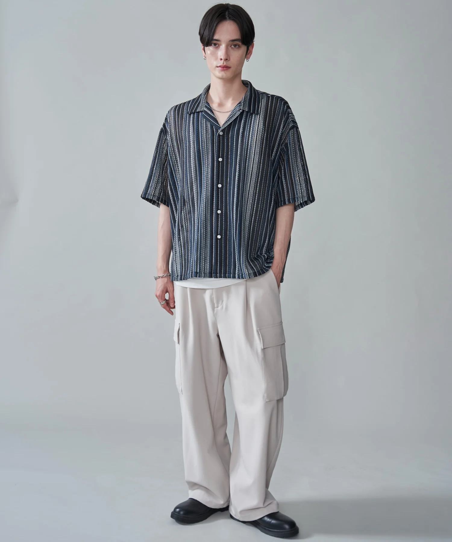 ストライプメッシュBIGシャツ（SS） - Image 28