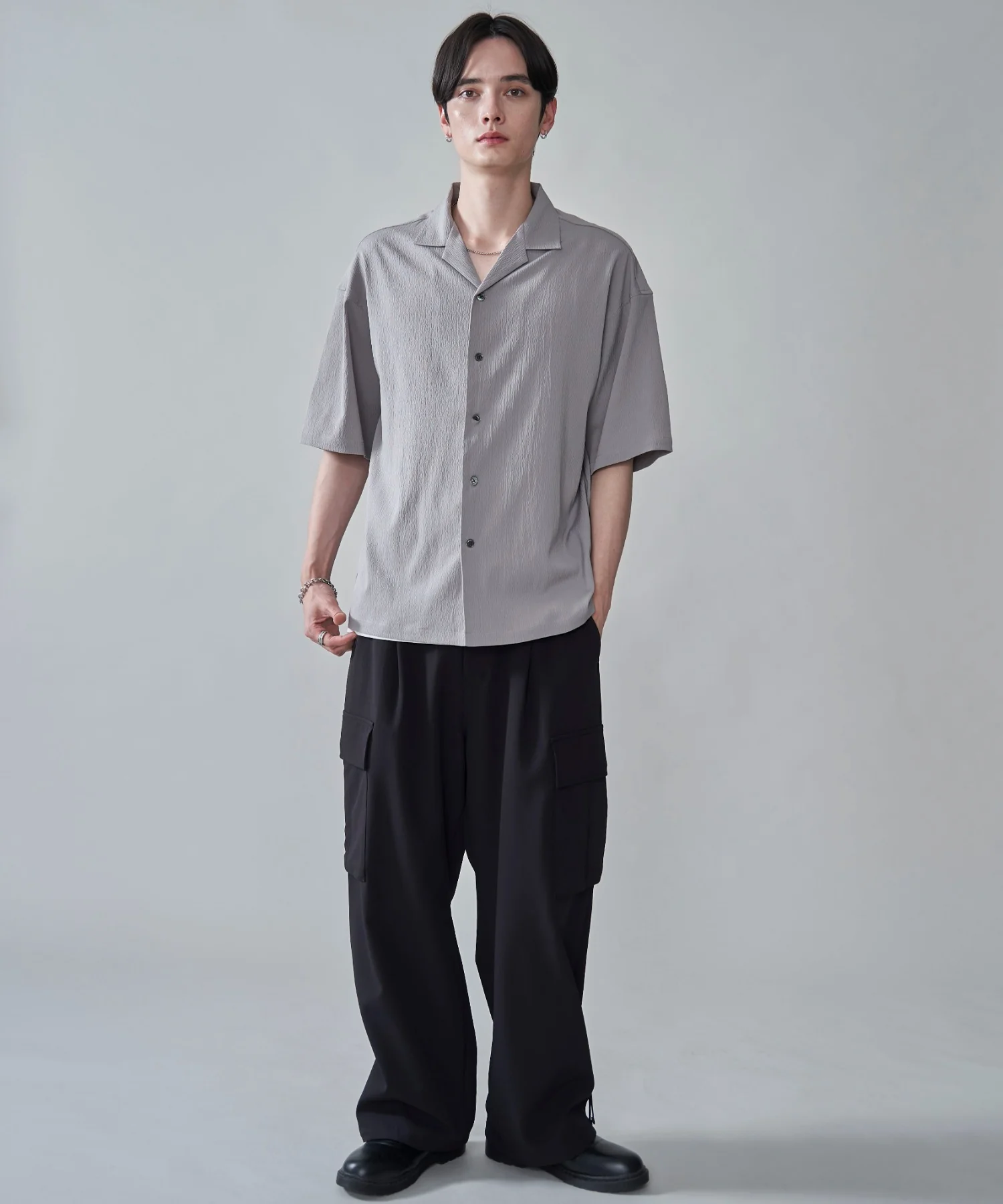 クレープオープンカラーシャツ（SS） - Image 17