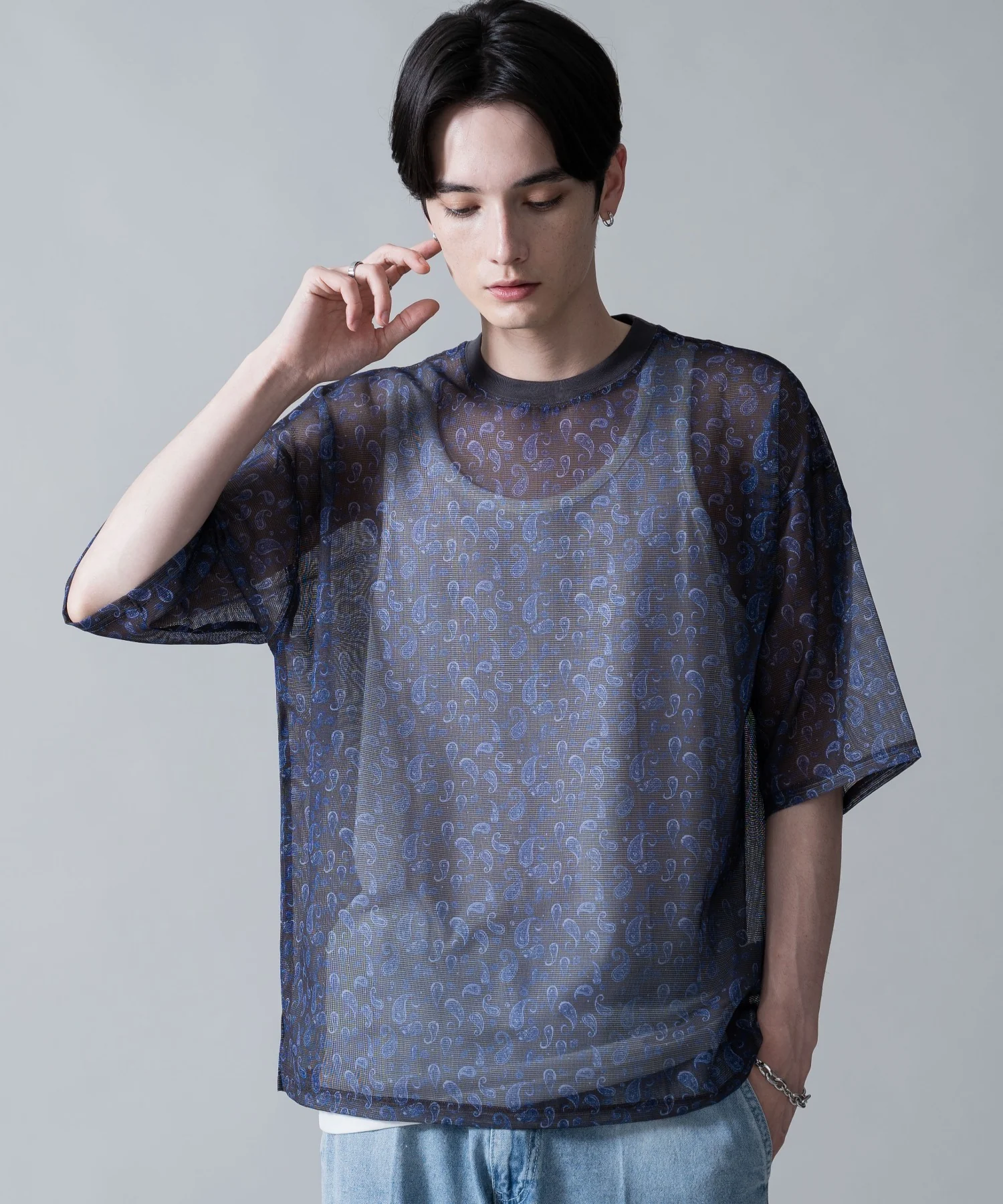 メッシュパターンアンサンブルPOシャツ（SS） - Image 2