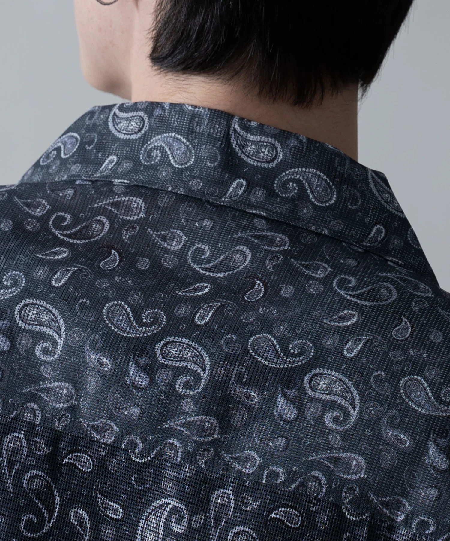 メッシュパターンオープンカラーシャツ（SS） - Image 9
