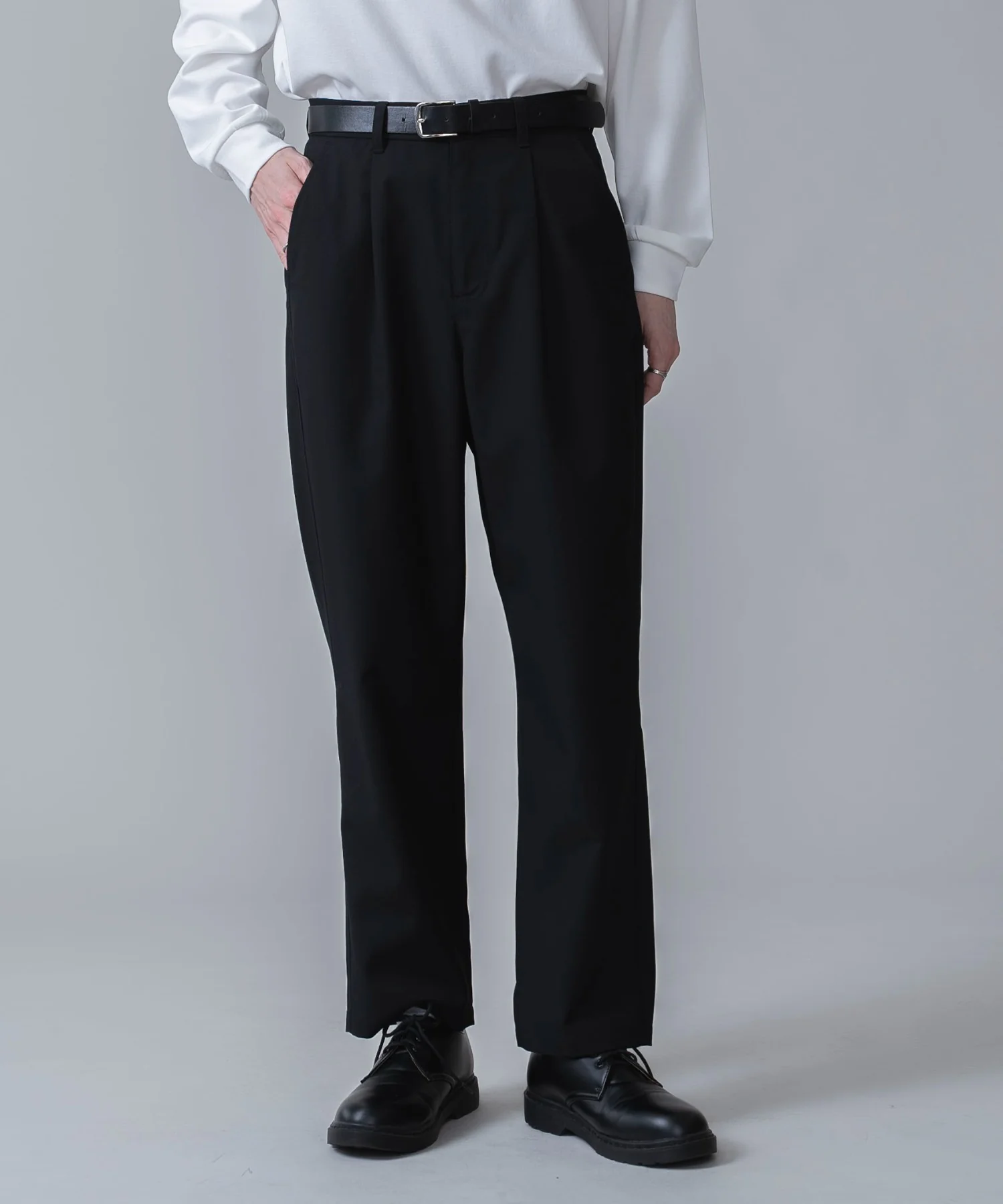 TRベルト付きスラックス - Image 14
