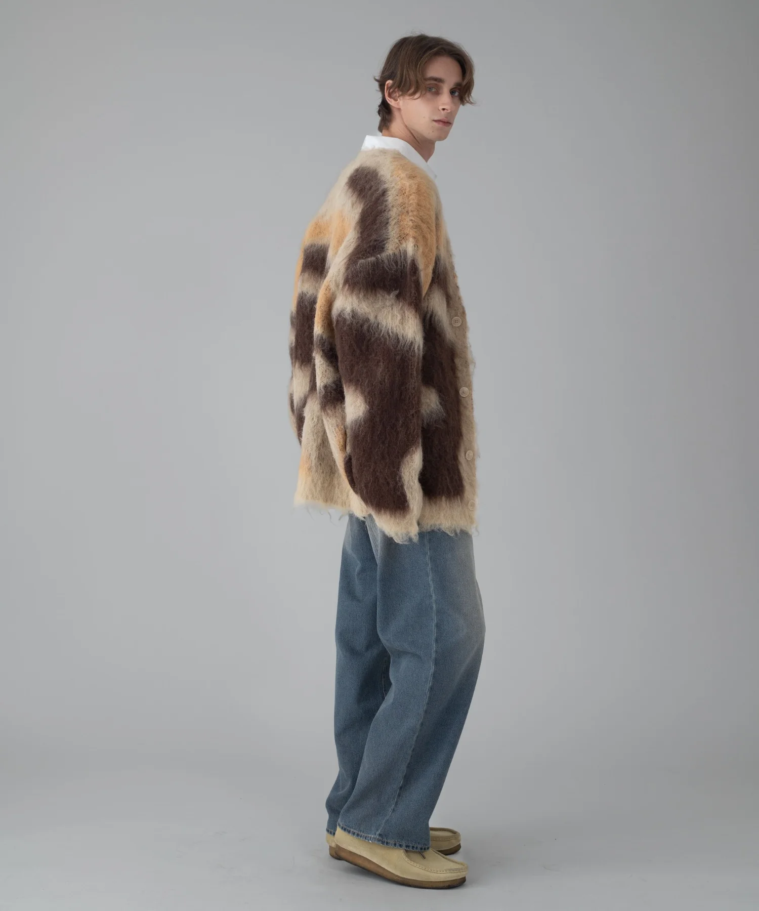 モヘアタッチパターンカーディガン - Image 43