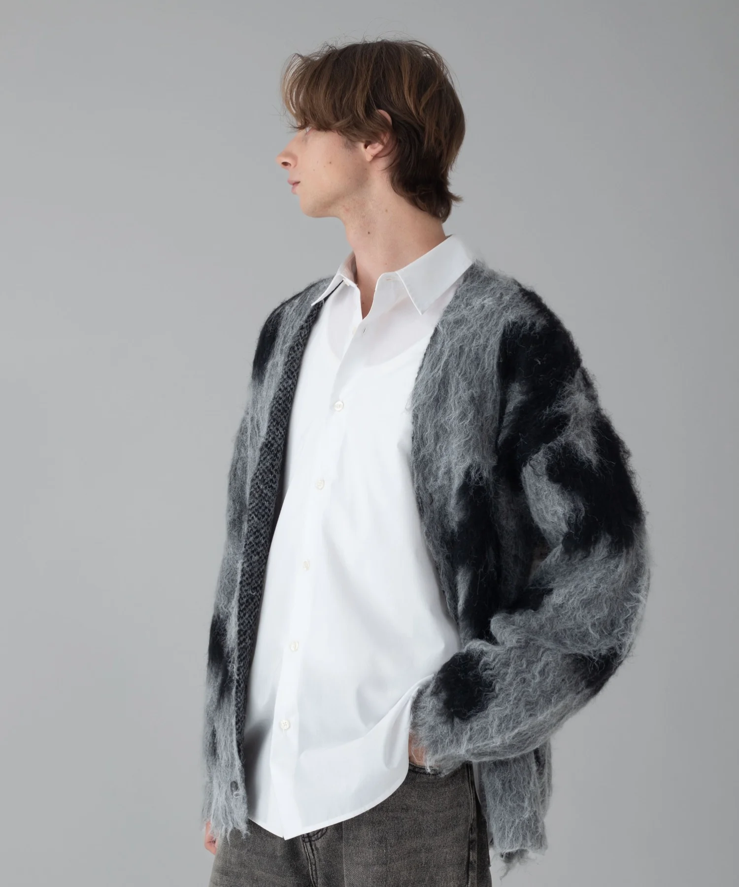 モヘアタッチパターンカーディガン - Image 53