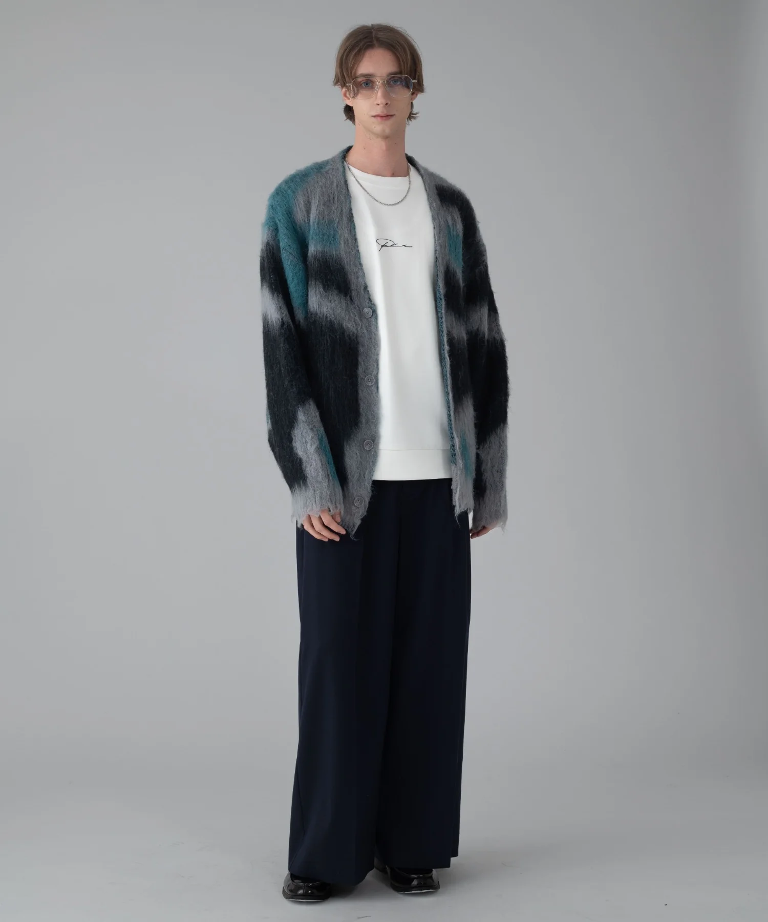モヘアタッチパターンカーディガン - Image 73