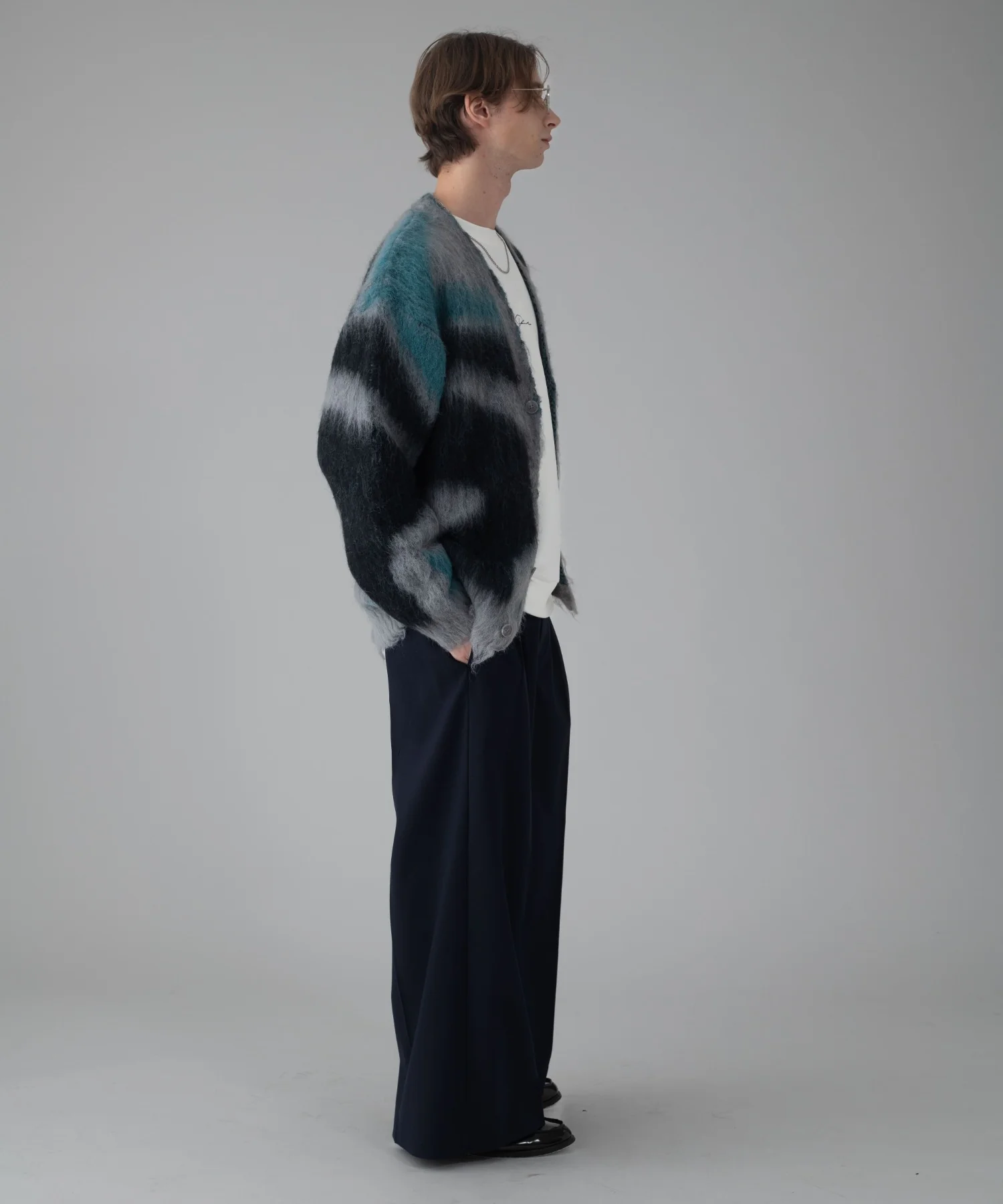 モヘアタッチパターンカーディガン - Image 76