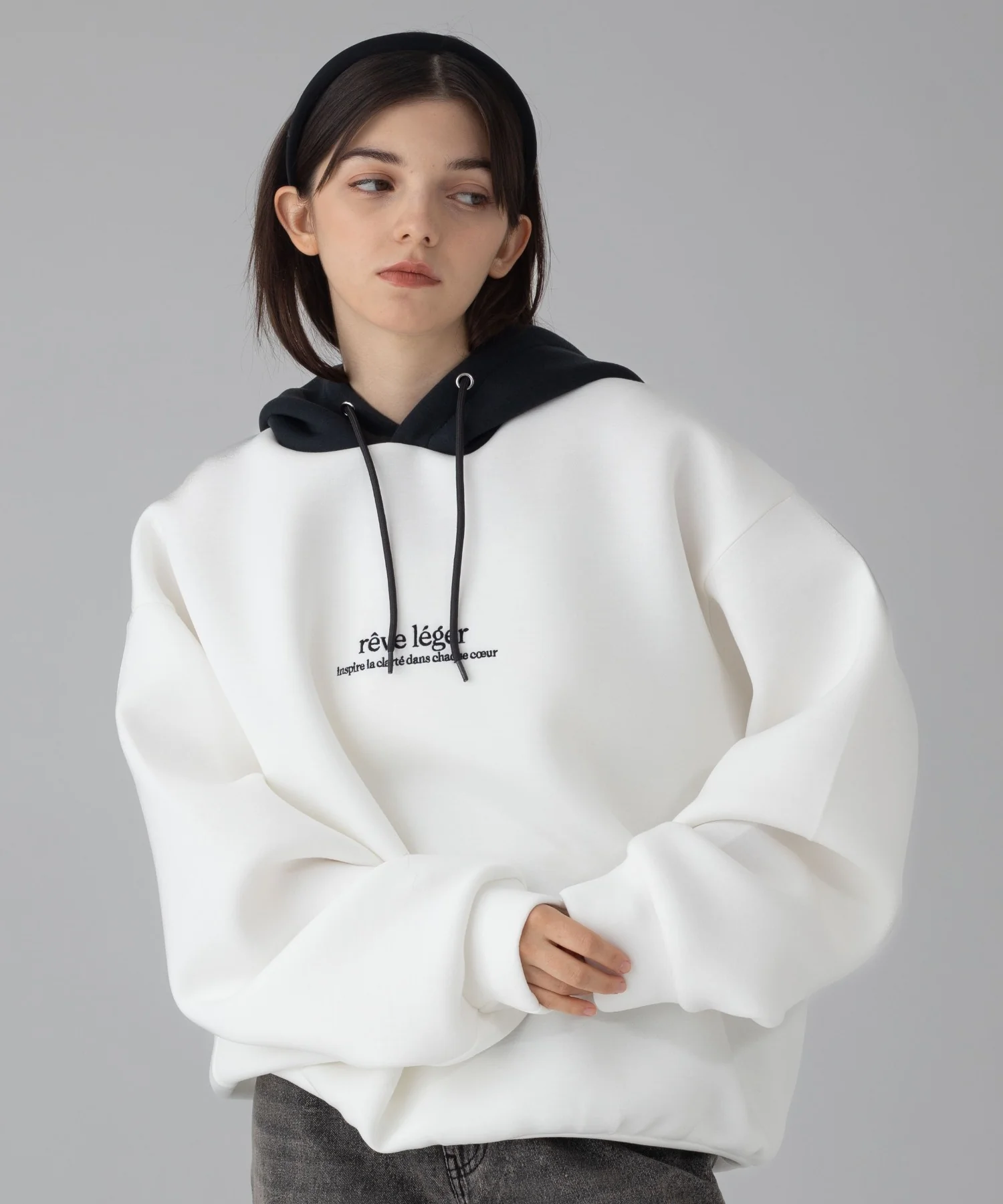 ワンポイントバイカラープルパーカー - Image 36