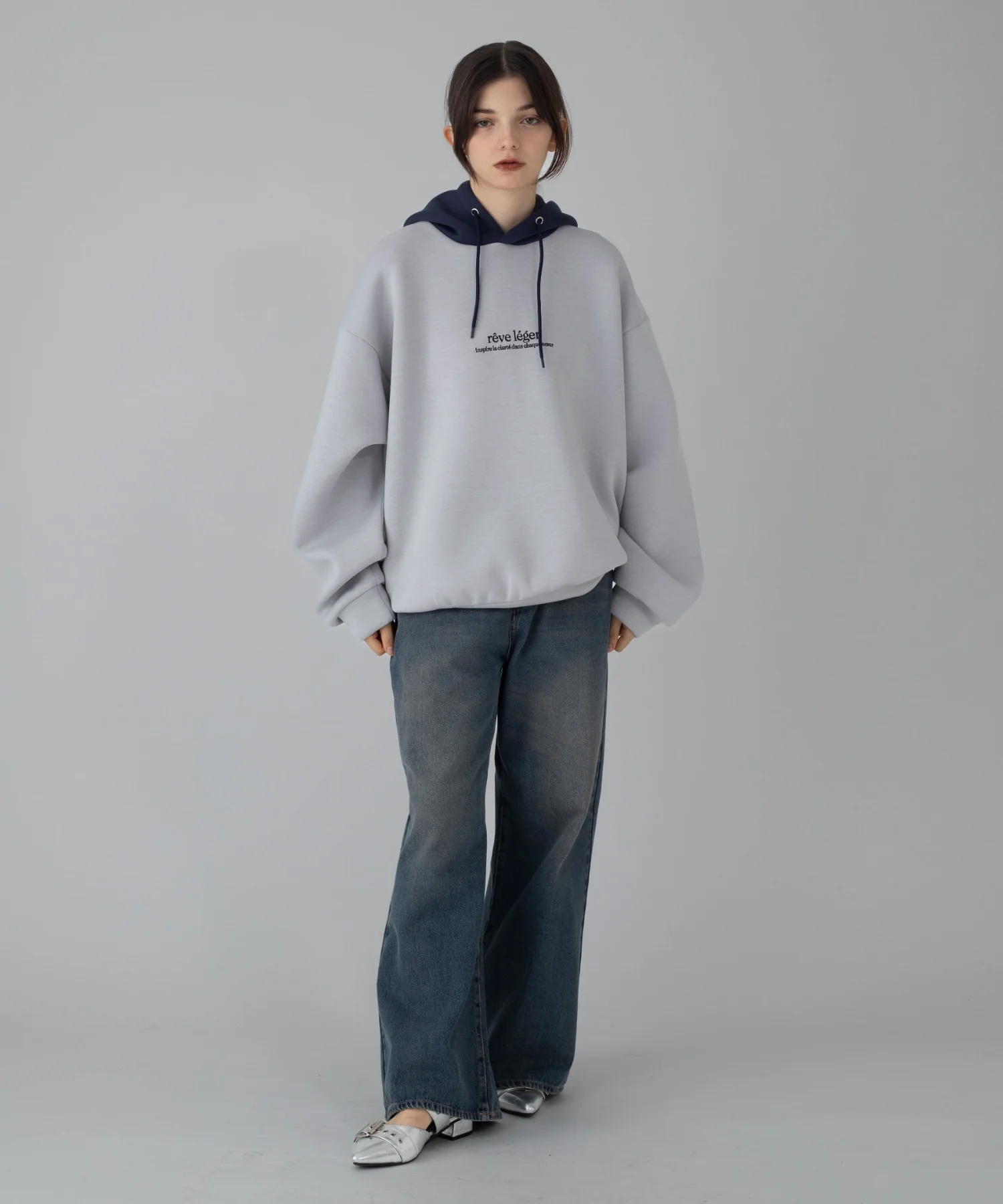 ワンポイントバイカラープルパーカー - Image 59