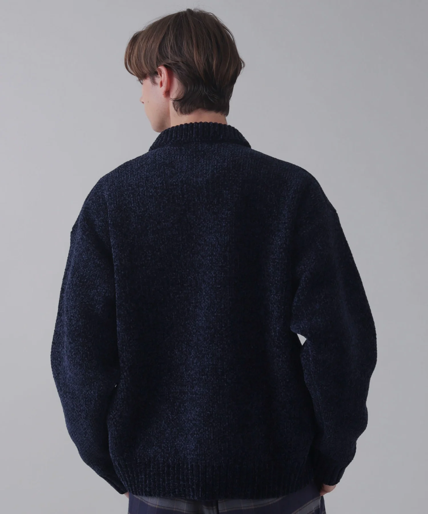 ベロアモールワンポイントZIPカーディガン - Image 12