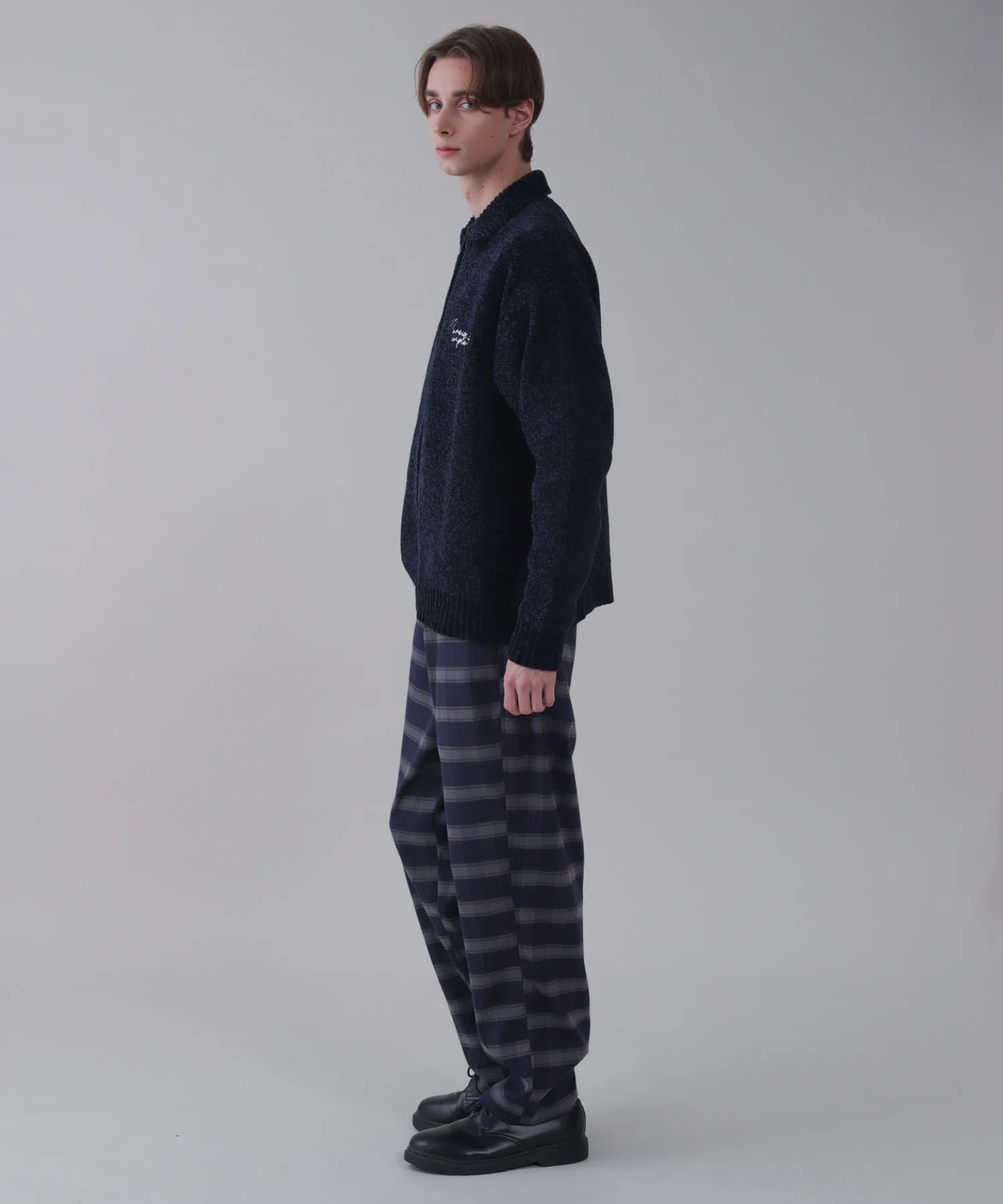 ベロアモールワンポイントZIPカーディガン - Image 15