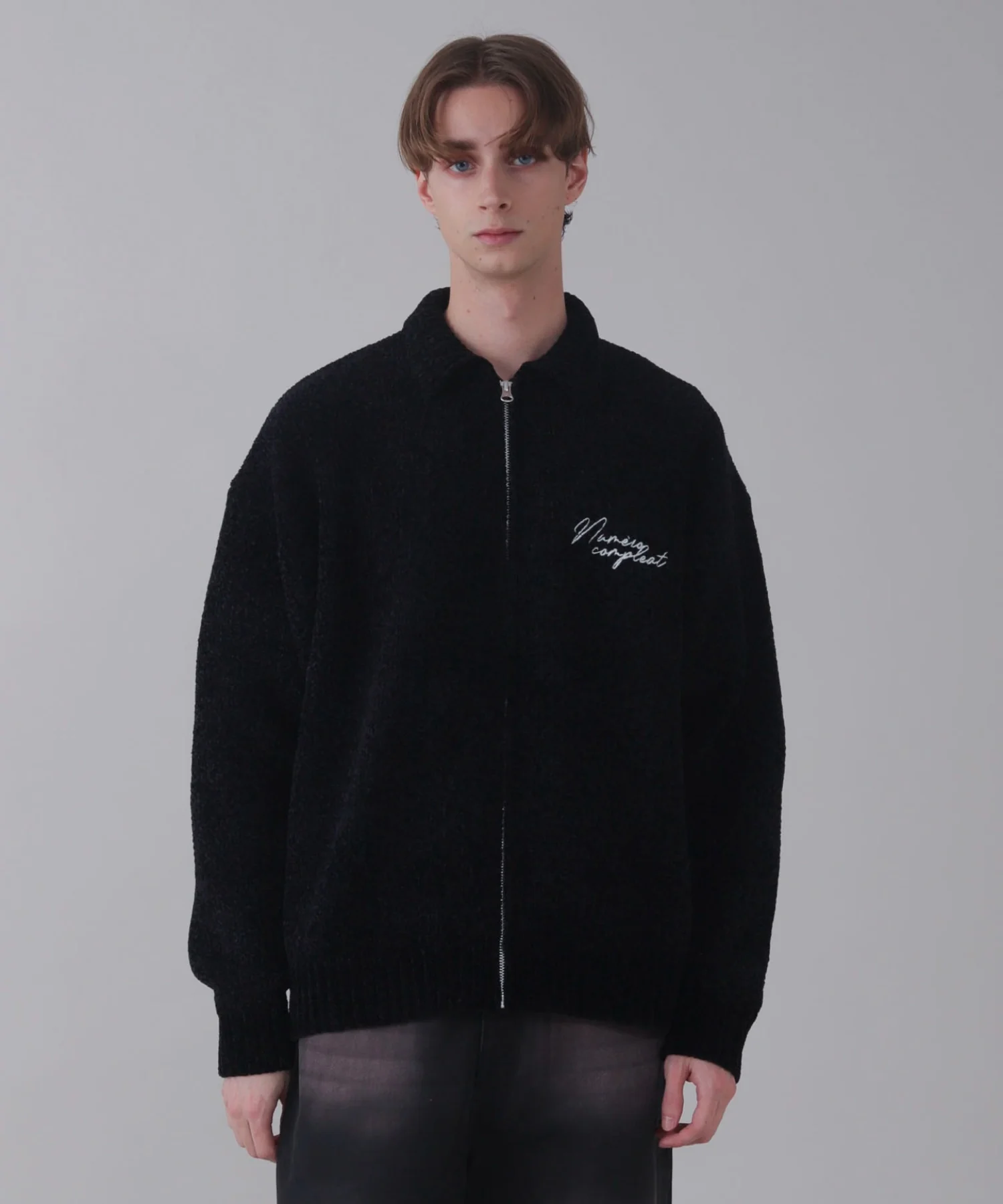 ベロアモールワンポイントZIPカーディガン - Image 18