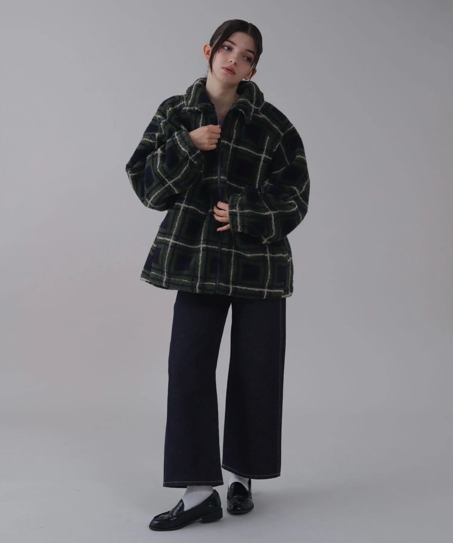 ボアチェックブルゾン - Image 42