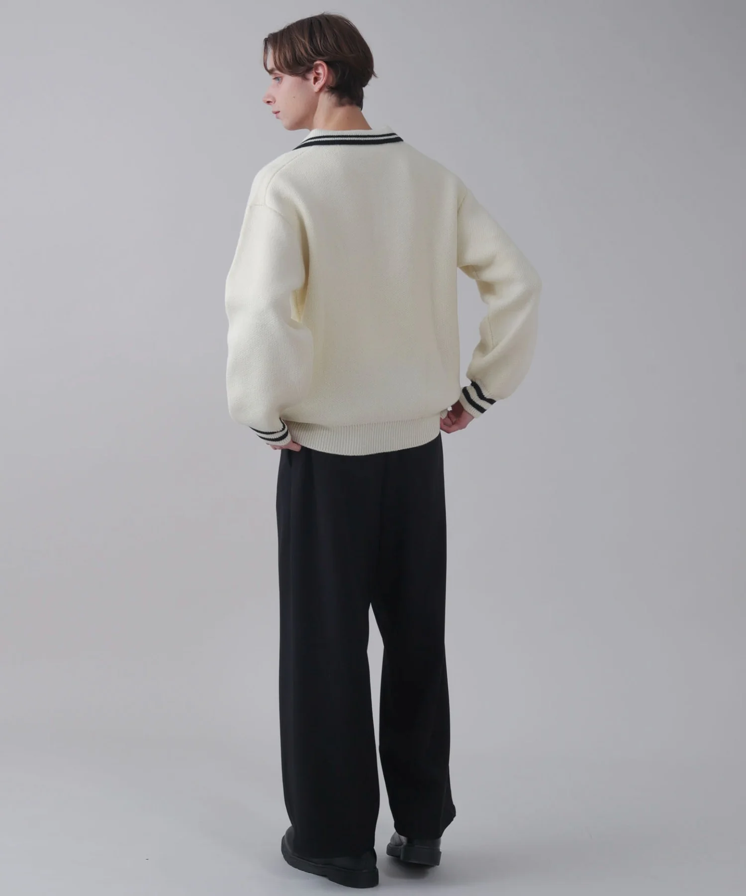ワンポイント刺繍ニットポロ - Image 24