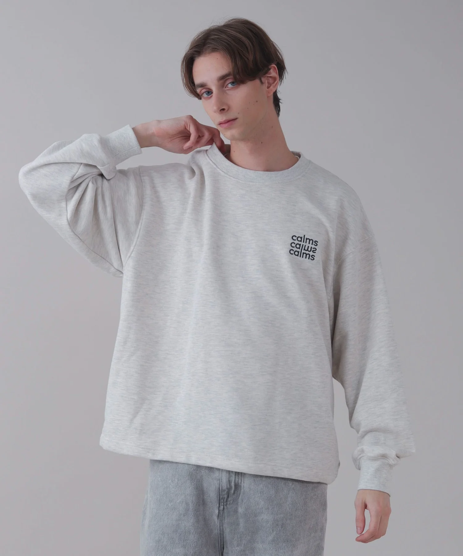 ショートドロストワンポイント刺繍プルオーバー - Image 22