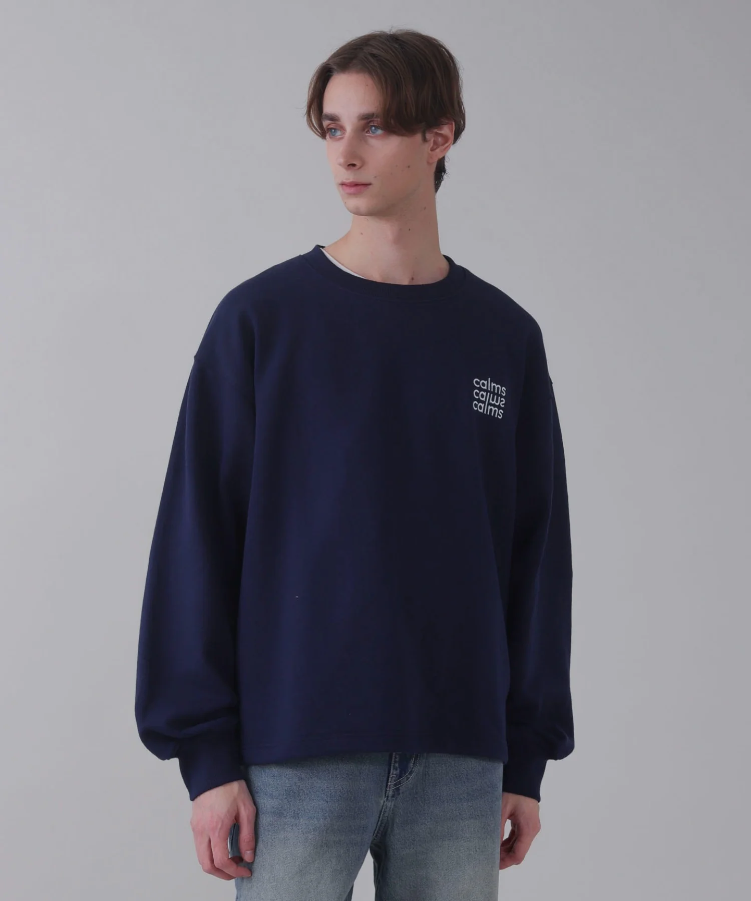 ショートドロストワンポイント刺繍プルオーバー - Image 30