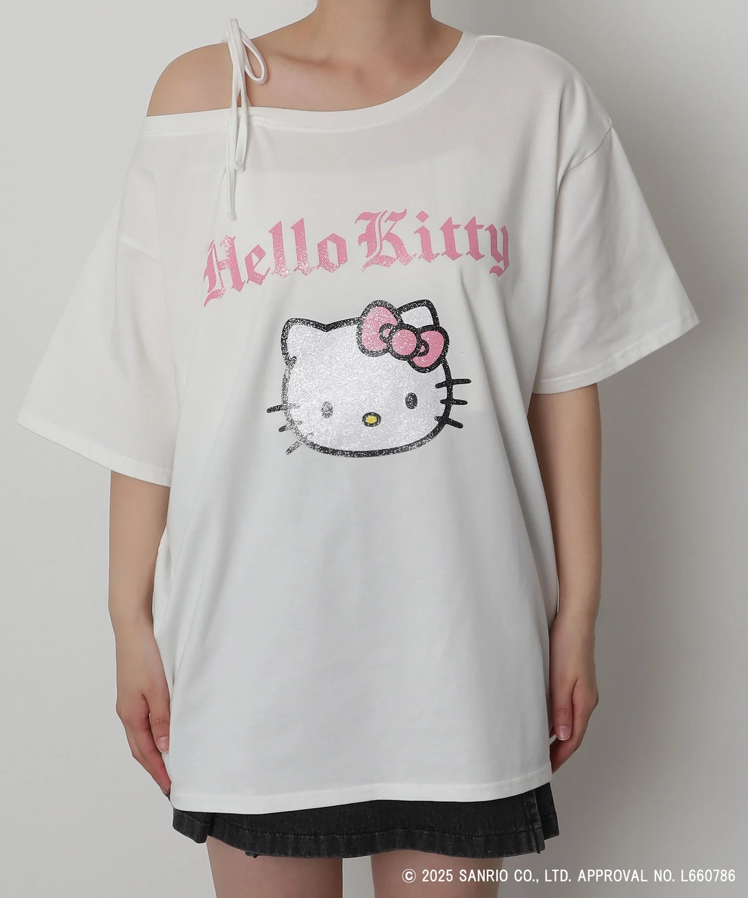 HELLOKITTYコラボオフショルビッグT - Image 5