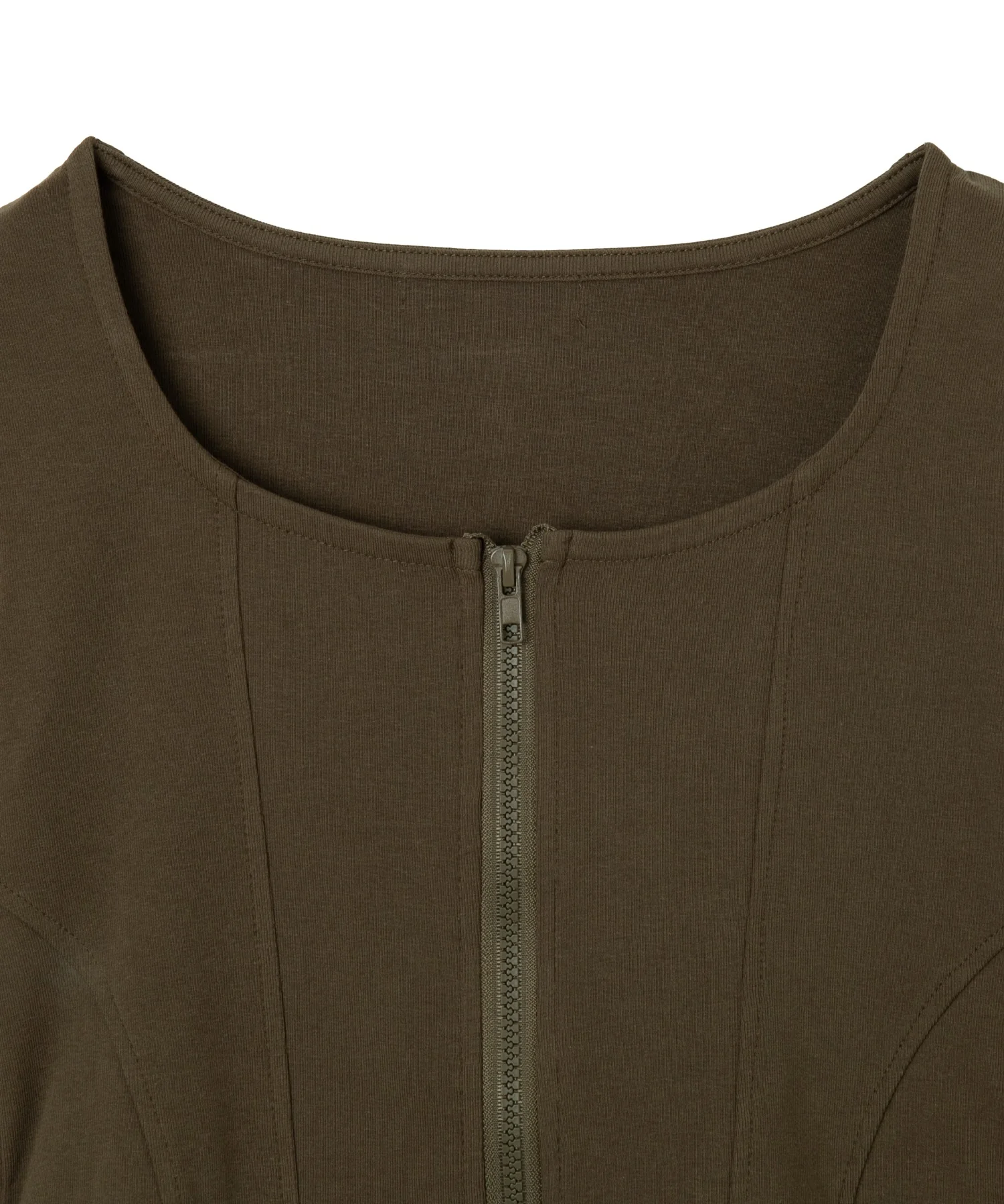 WジップカーブヘムスリーブロンT - Image 19