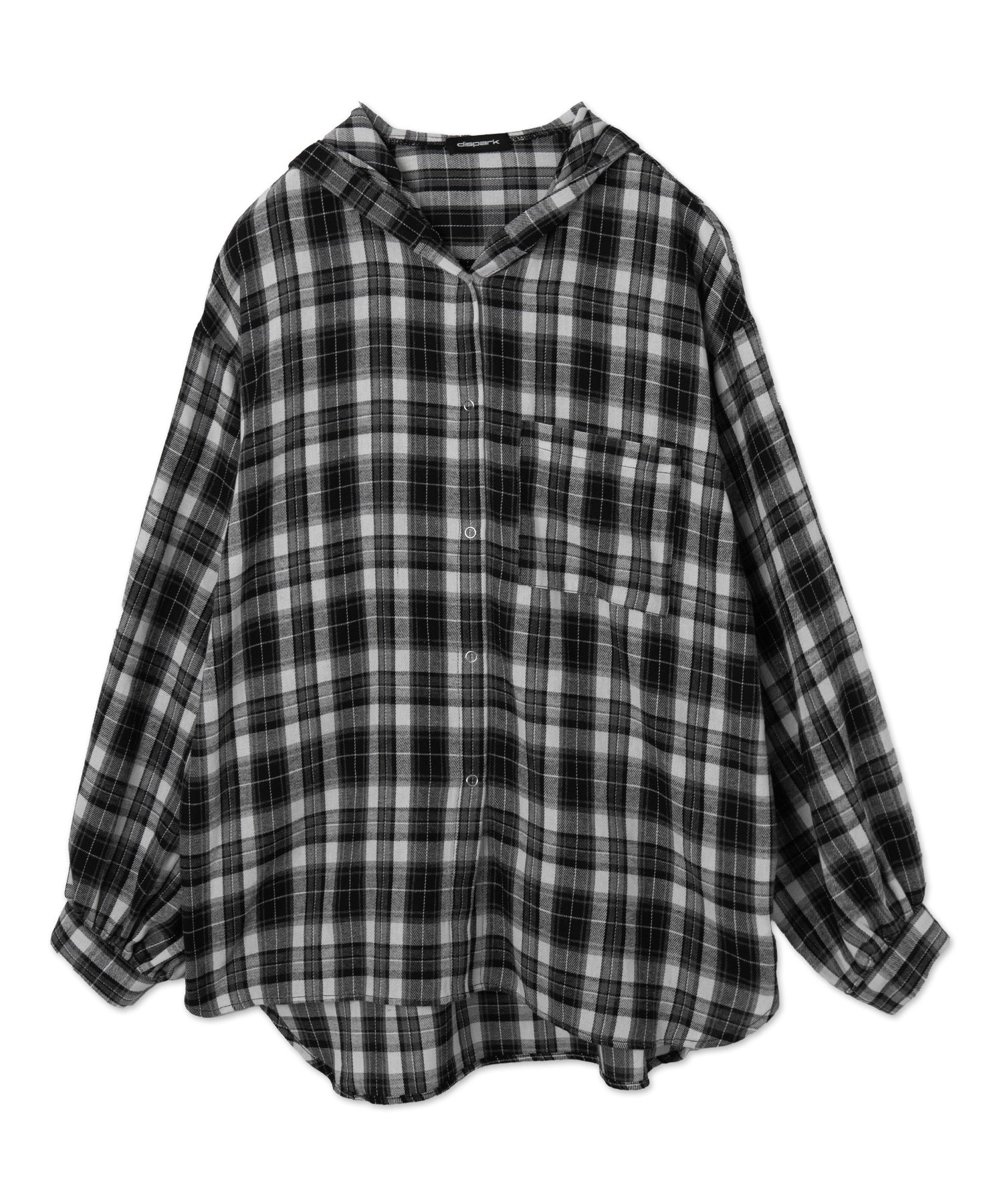 キャップフーディーチェックシャツ - Image 14