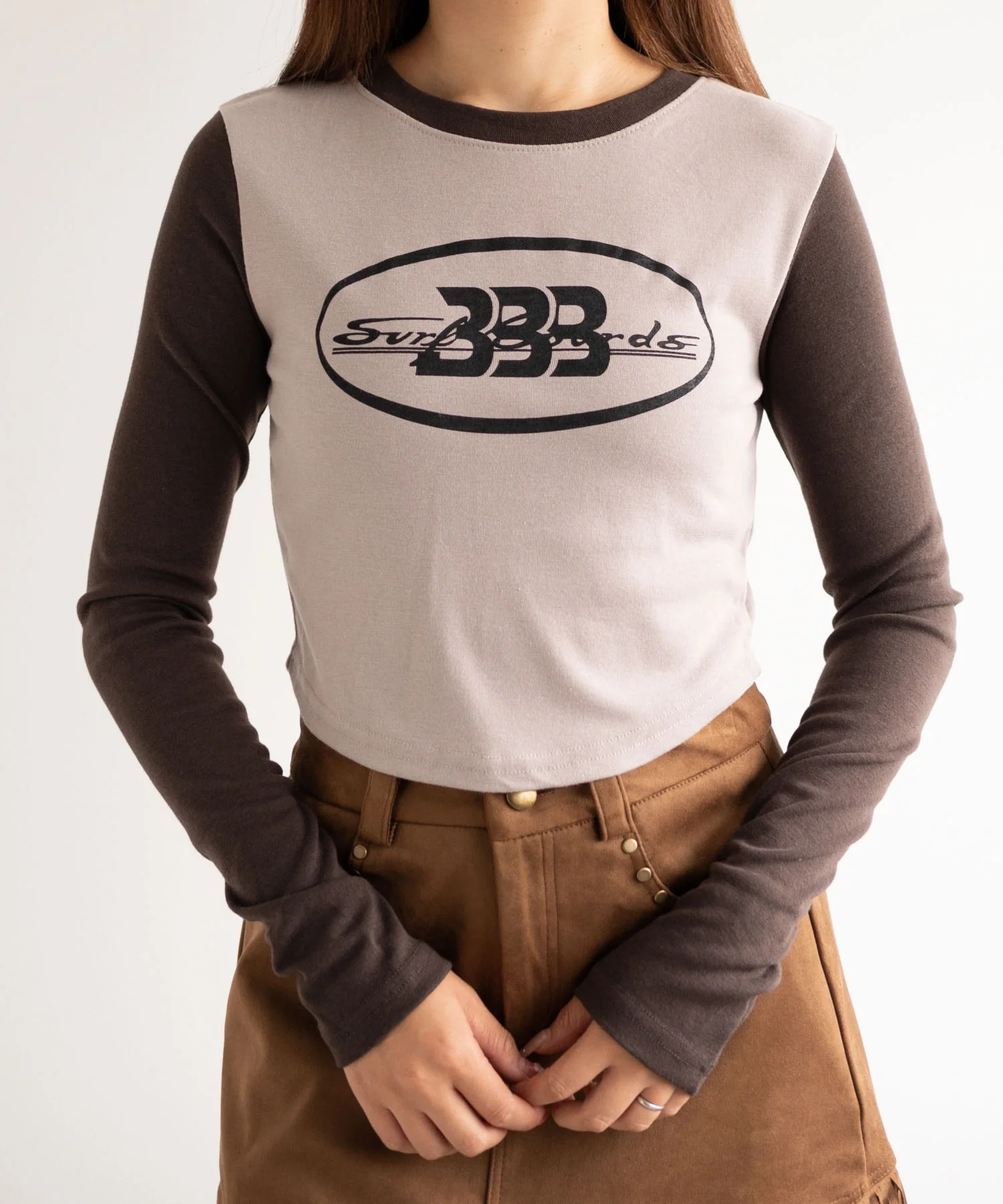 BBB2トーンカラースリーブトップス - Image 9