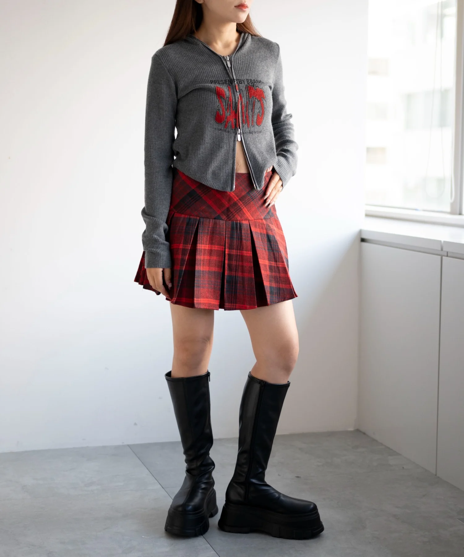 ロゴWジップパーカー - Image 3
