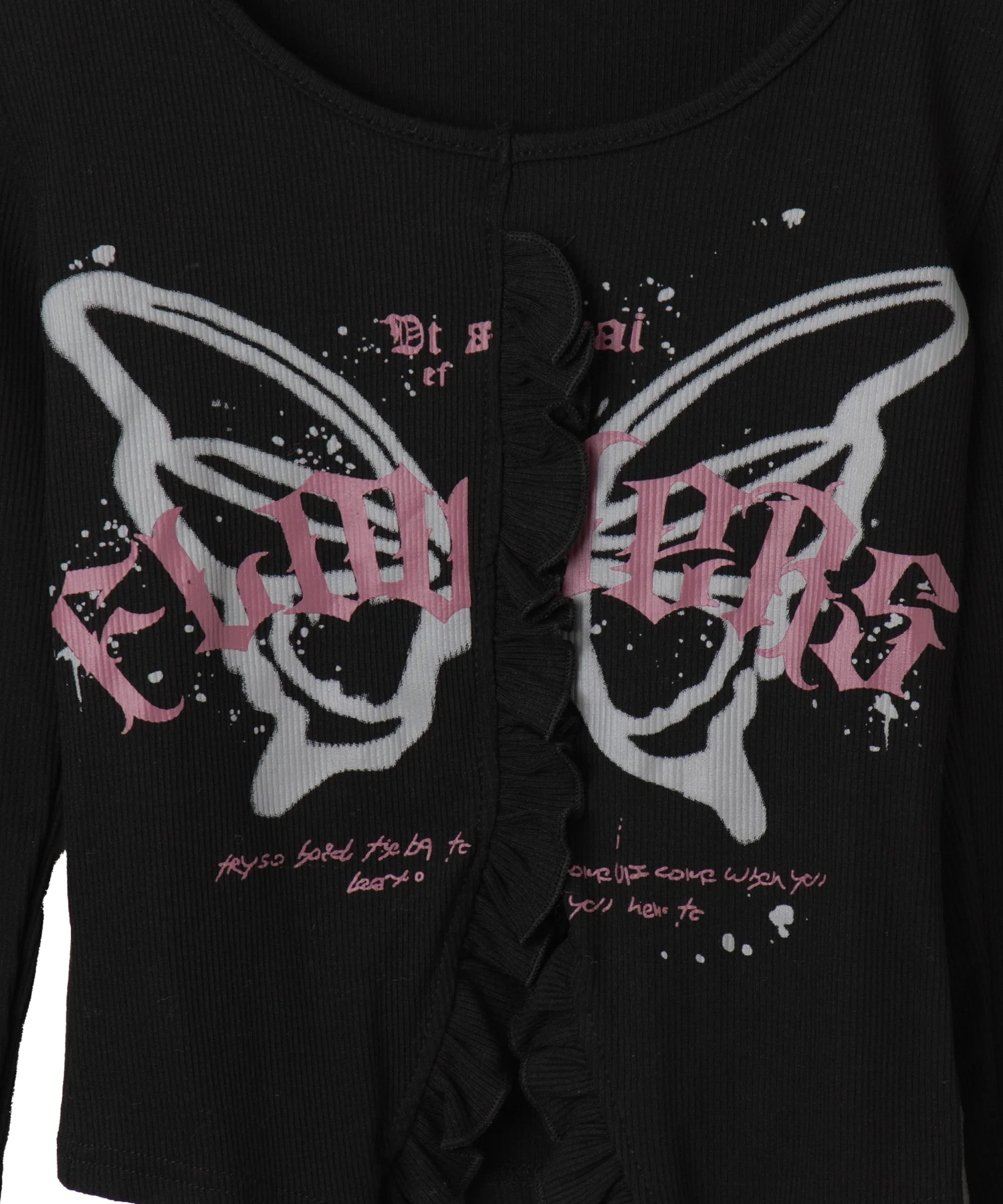 バタフライプリントフリルトップス - Image 17