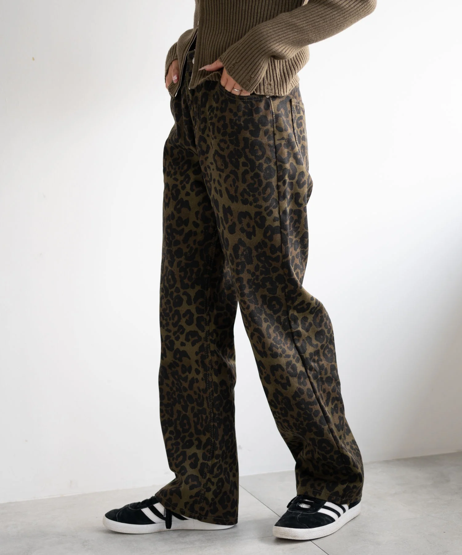 レオパードストレートパンツ - Image 3