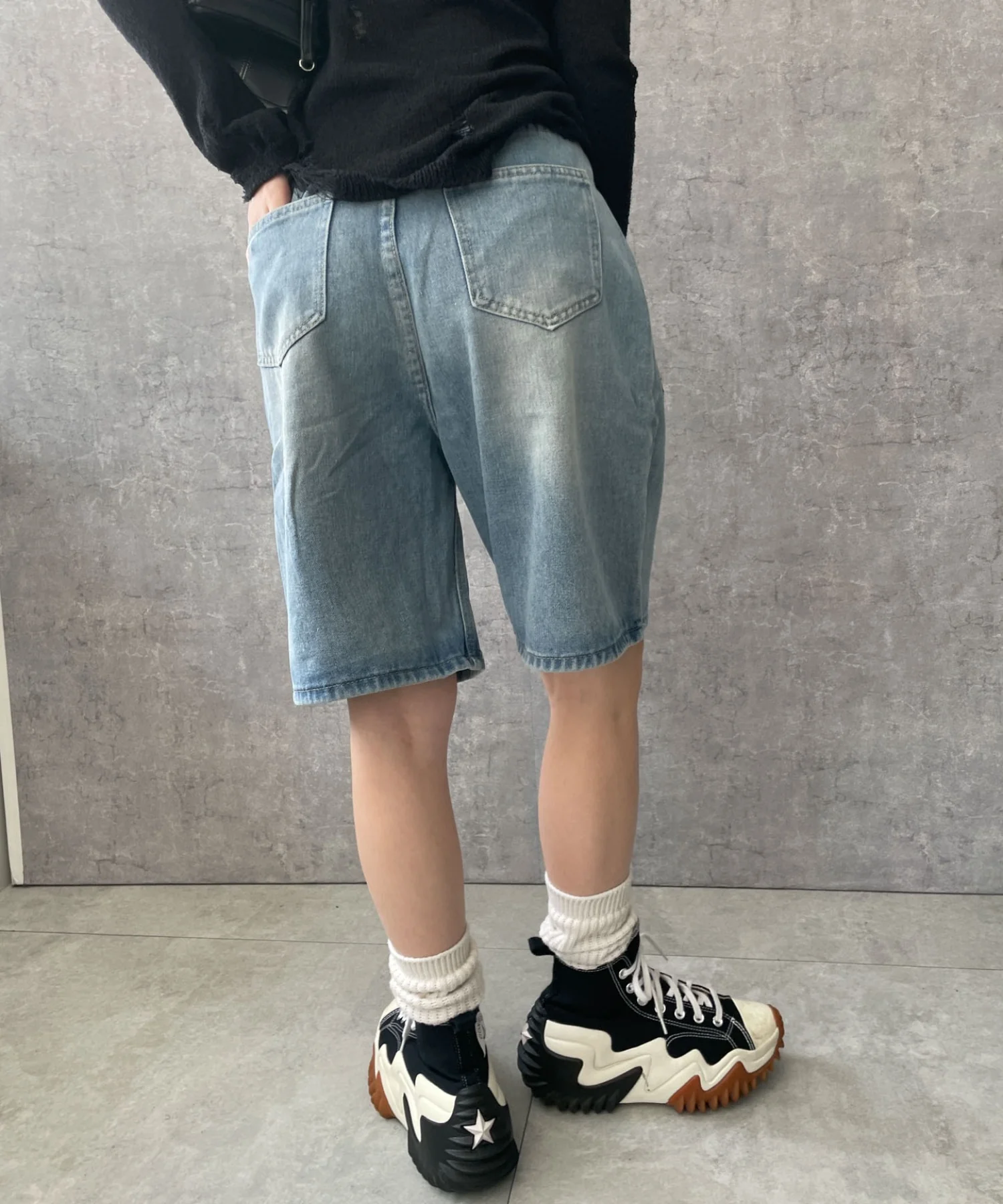 ワイドハーフデニムパンツ - Image 7