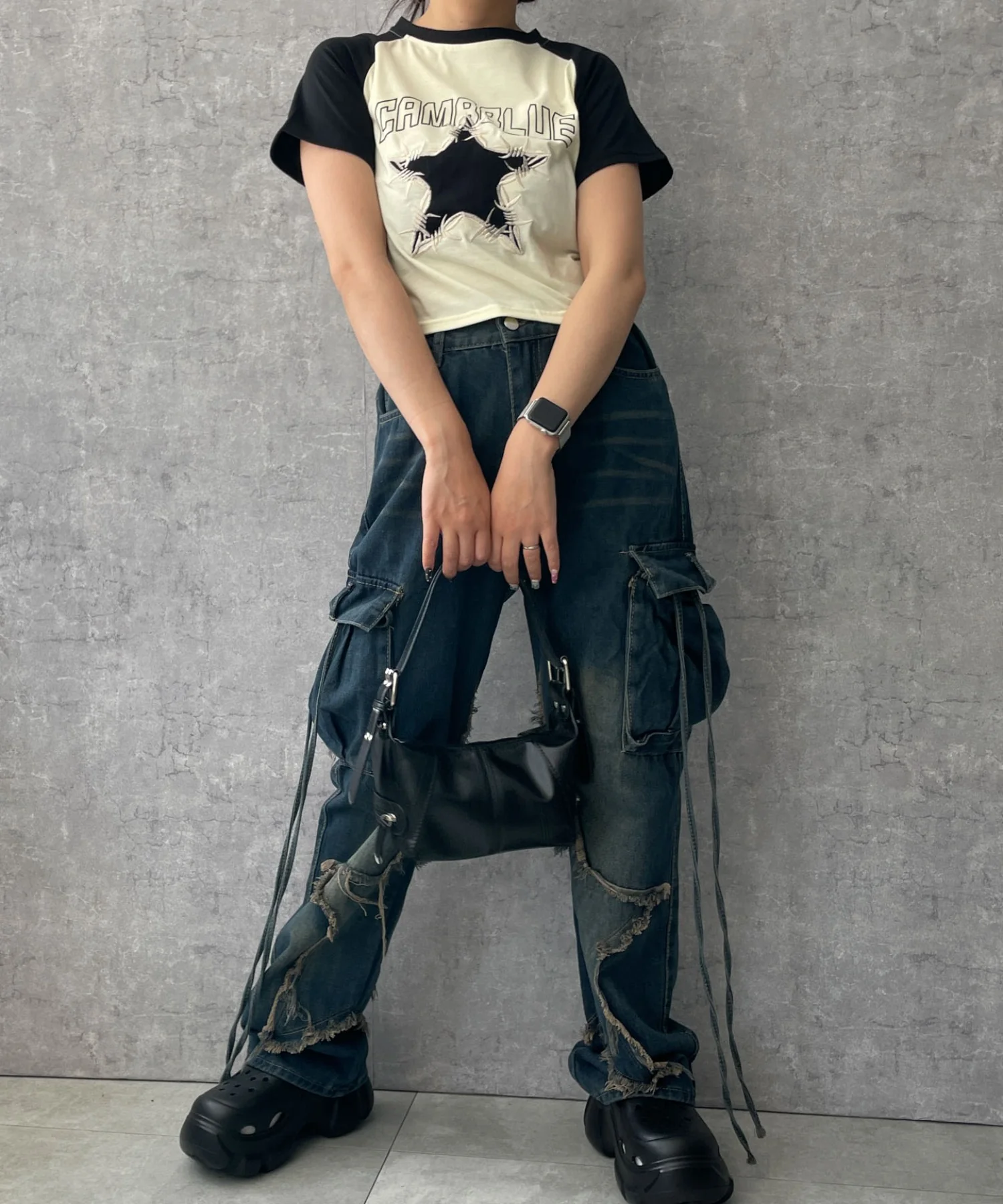 スターポケットデニムパンツ - Image 9